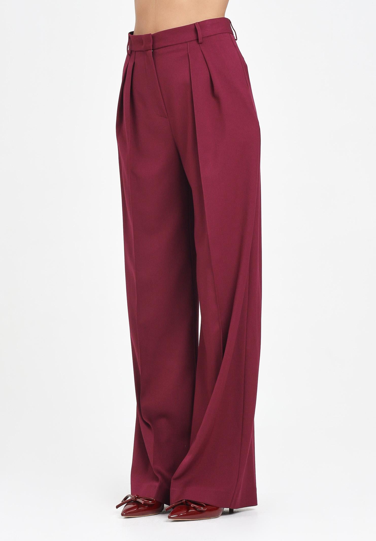 SIMONA CORSELLINI Pantalone elegante bordeaux da donna A25CPPA01202-C00201 V0741 SIMONA CORSELLINI