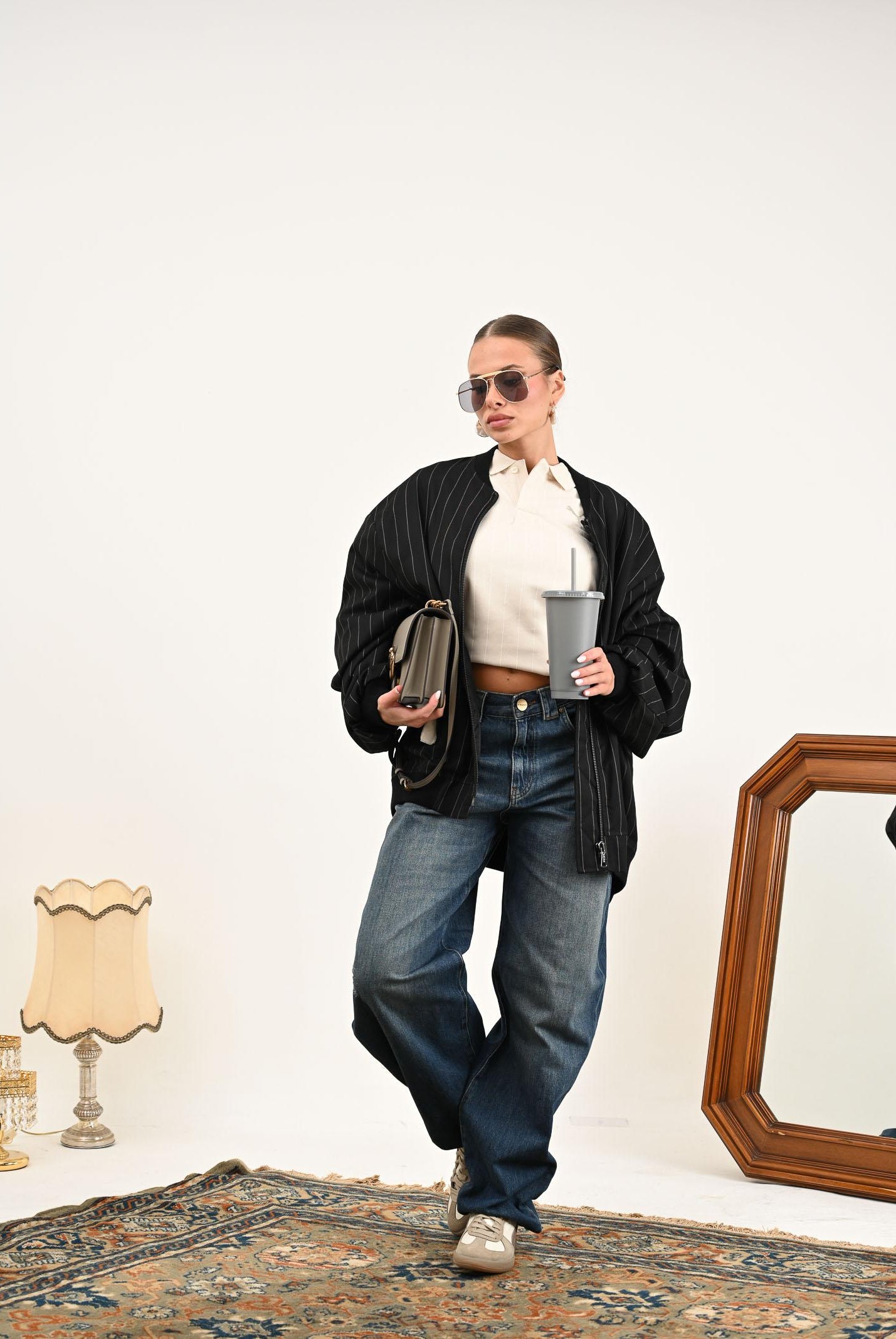 MAR DE MARGARITAS Bomber Raven nero da donna MMABW01391 NE01 Mar de margaritas