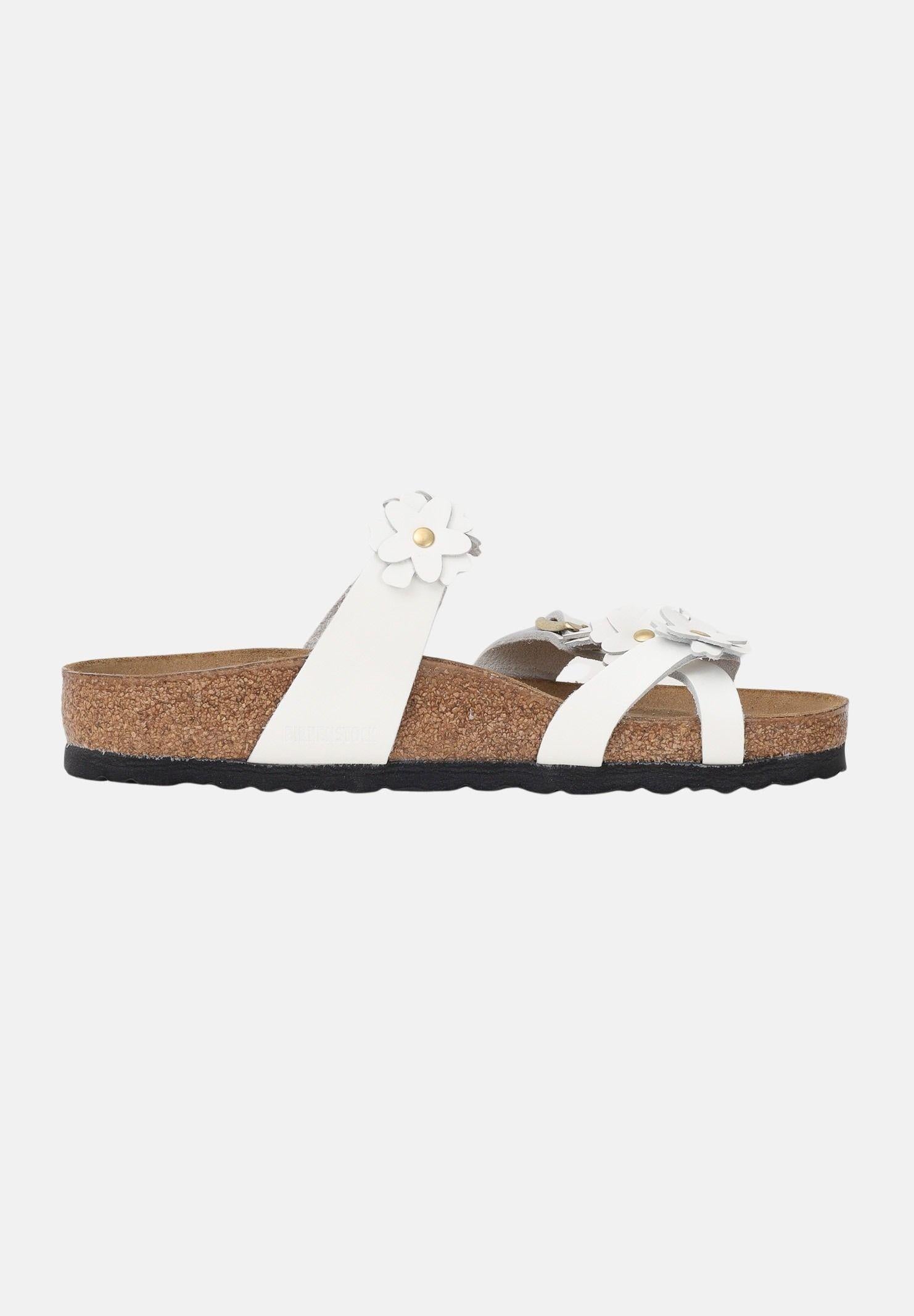 BIRKENSTOCK Infradito Mayari Flower Embellishment bianco da donna 1032043 . BIRKENSTOCK