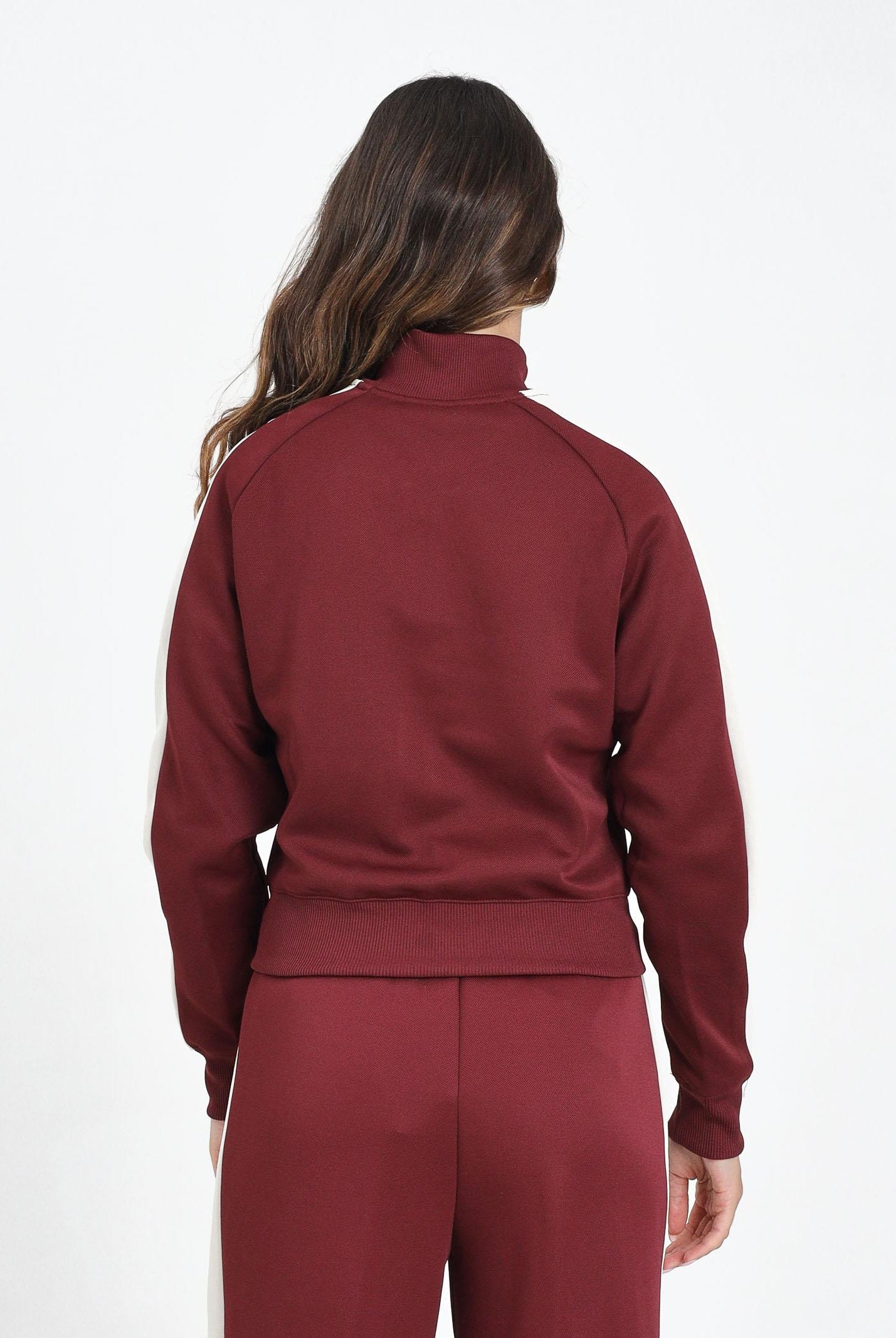 PUMA Felpa con zip T7 ALWAYS ON bordeaux da donna 629796 96 PUMA