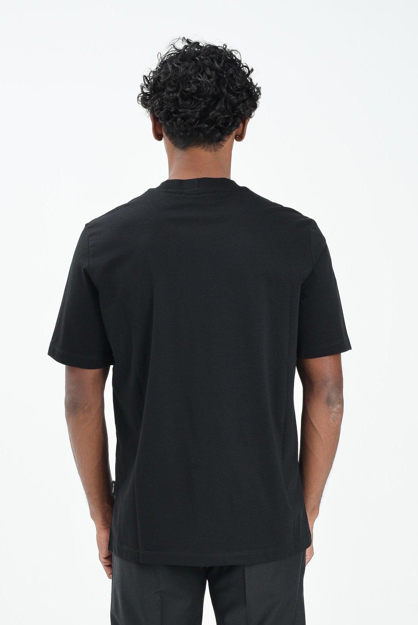 YES LONDON T-shirt a manica corta nera da uomo XM4235 NE YES LONDON