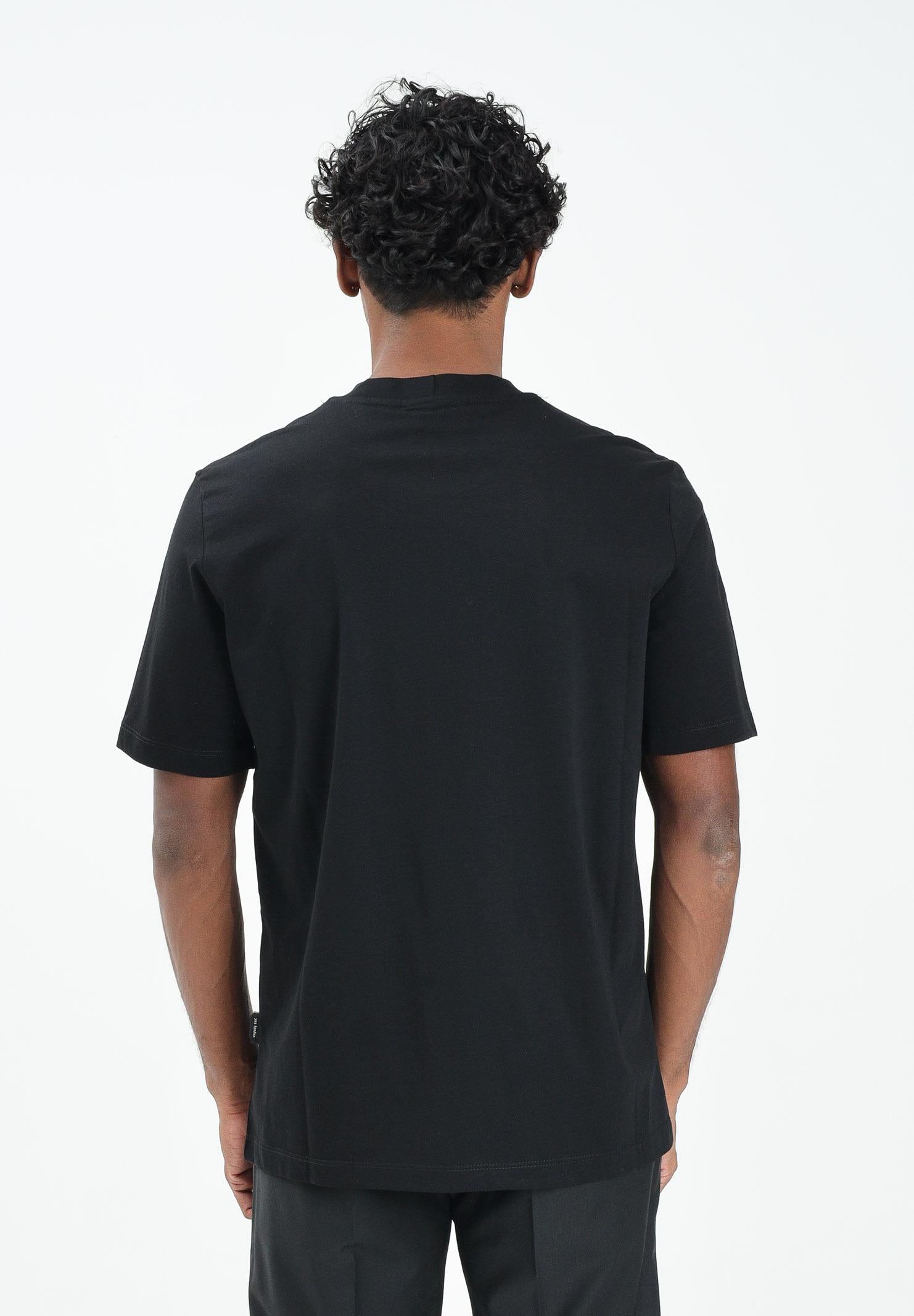 YES LONDON T-shirt a manica corta nera da uomo XM4235 NE YES LONDON