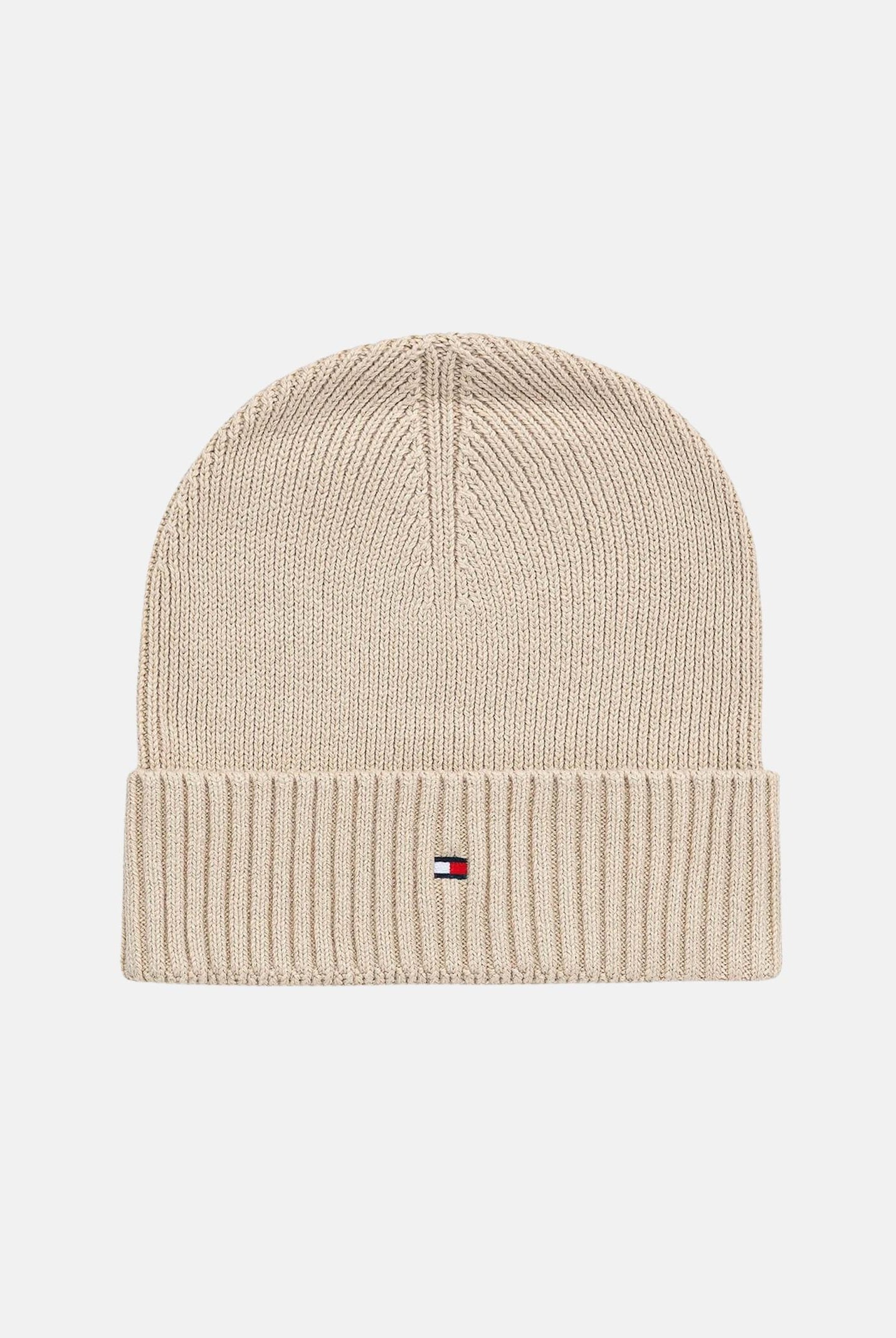 TOMMY HILFIGER Berretto beige per uomo e donna con logo AM0AM12796 ACI TOMMY HILFIGER