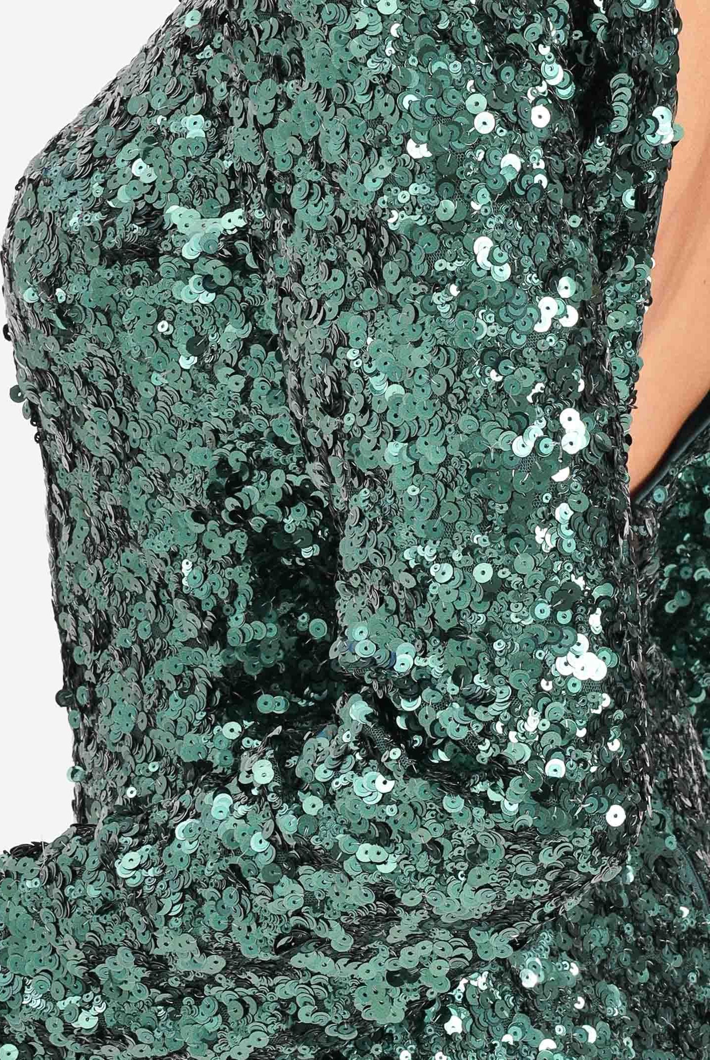 PINKO Abito corto verde da donna con paillettes<BR/><BR/> 105544A2Q4 V88 PINKO