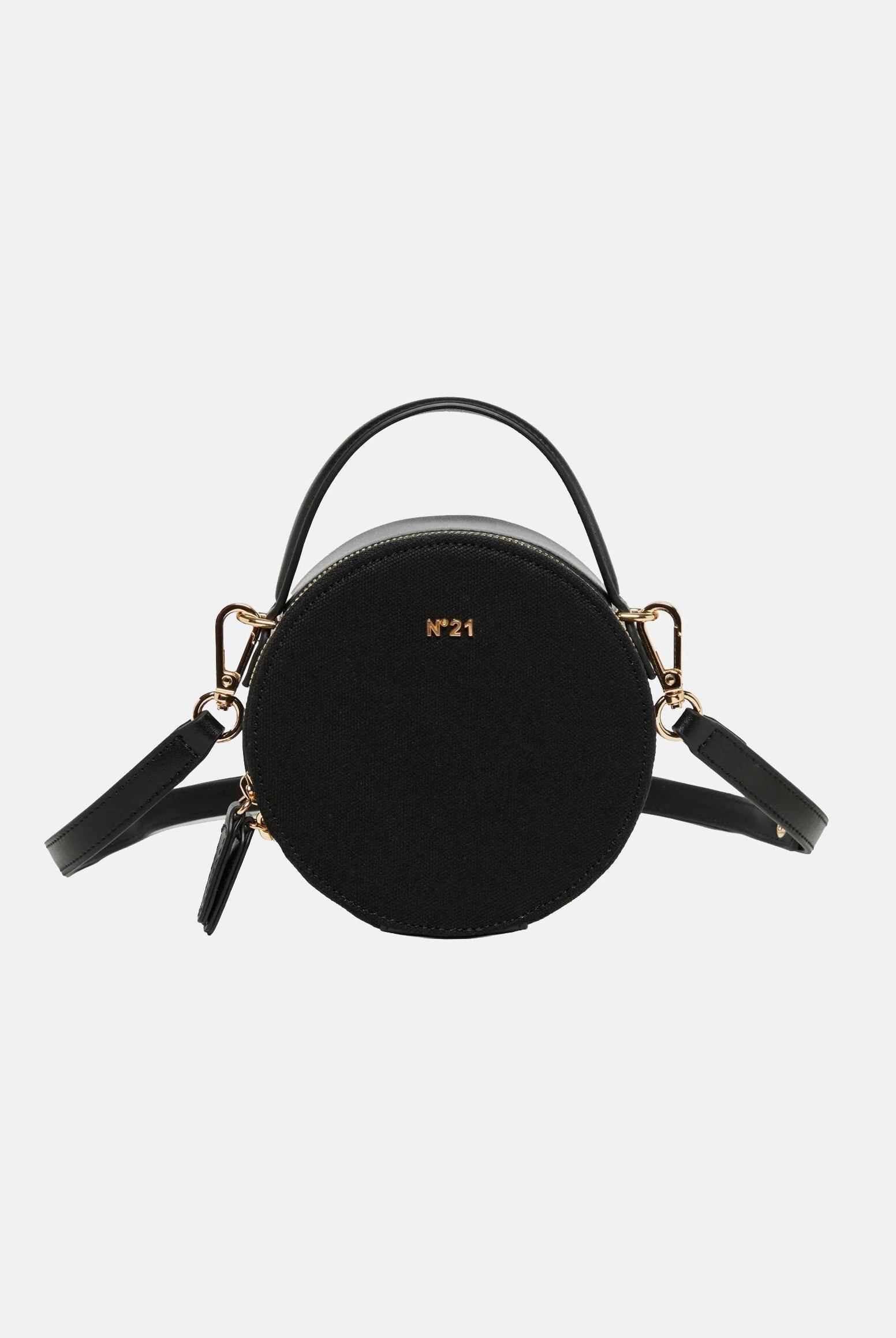 N21 Borsa nera da donna con logo e forma rotonda N210D5N0508 0N900 N21