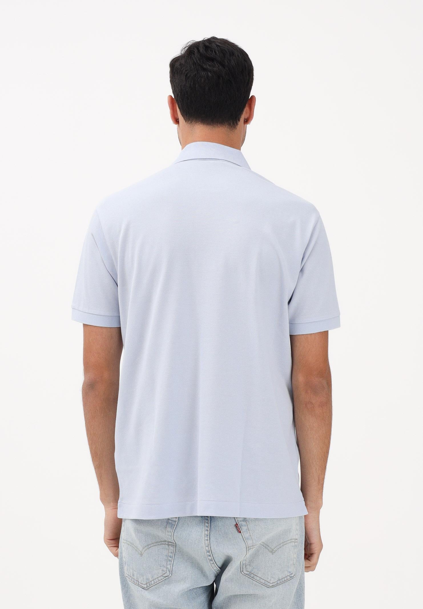 LACOSTE Polo azzurra per uomo e donna con patch logo coccodirllo 1212 J2G LACOSTE