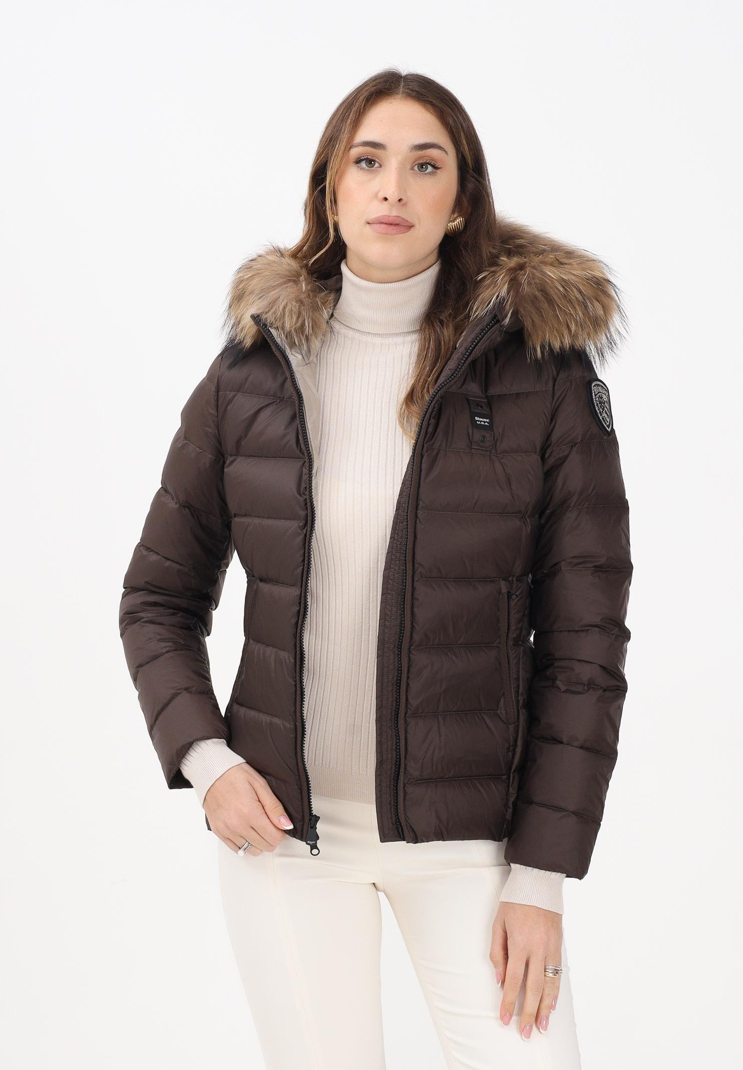 BLAUER Piumino ARCADIA marrone da donna 25WBLDC03099-A06047 365EI BLAUER