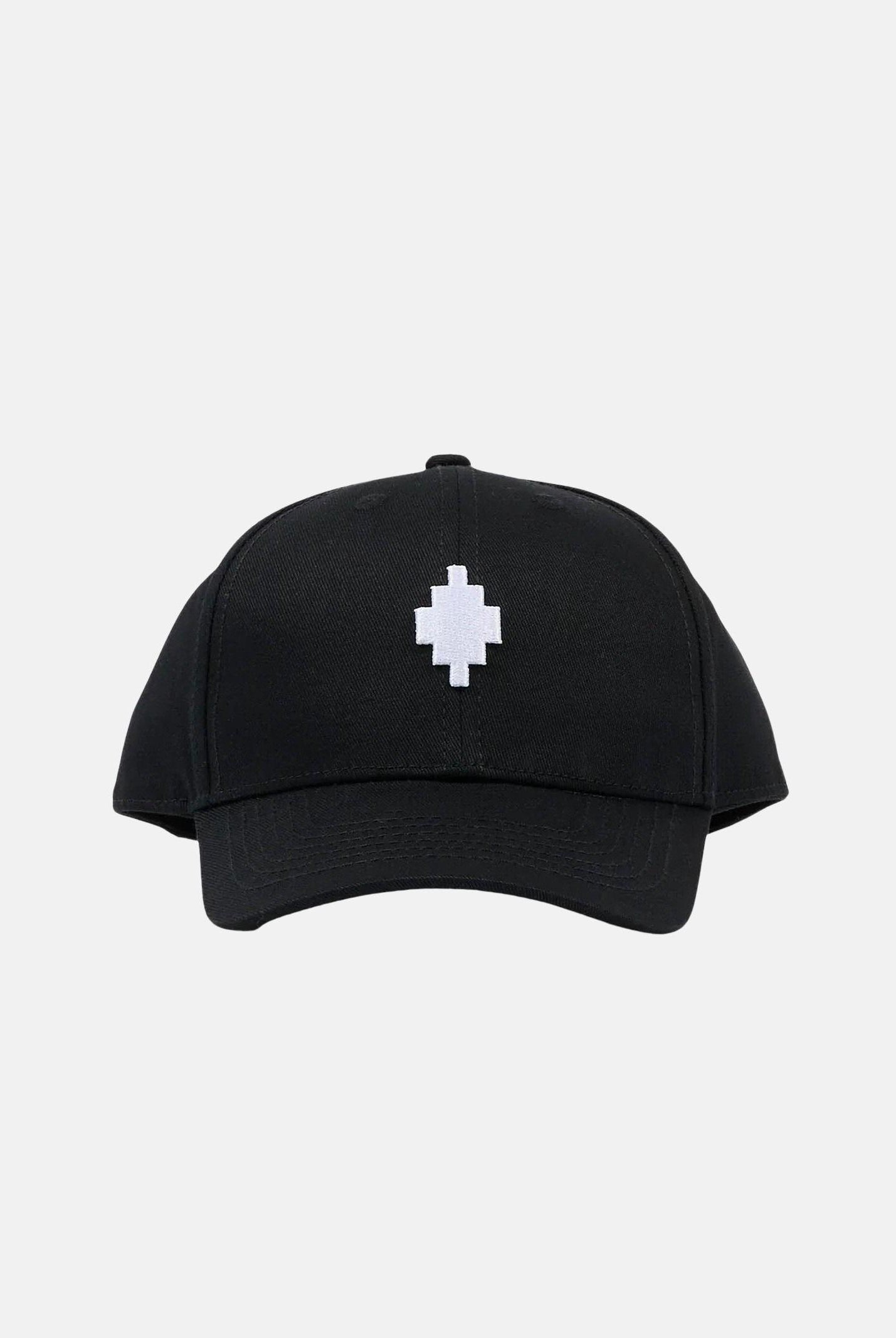 MARCELO BURLON COUNTY OF MILAN Cappello con visiera nero per uomo e donna con croce COMAS2604800888 . MARCELO BURLON COUNTY OF MILAN