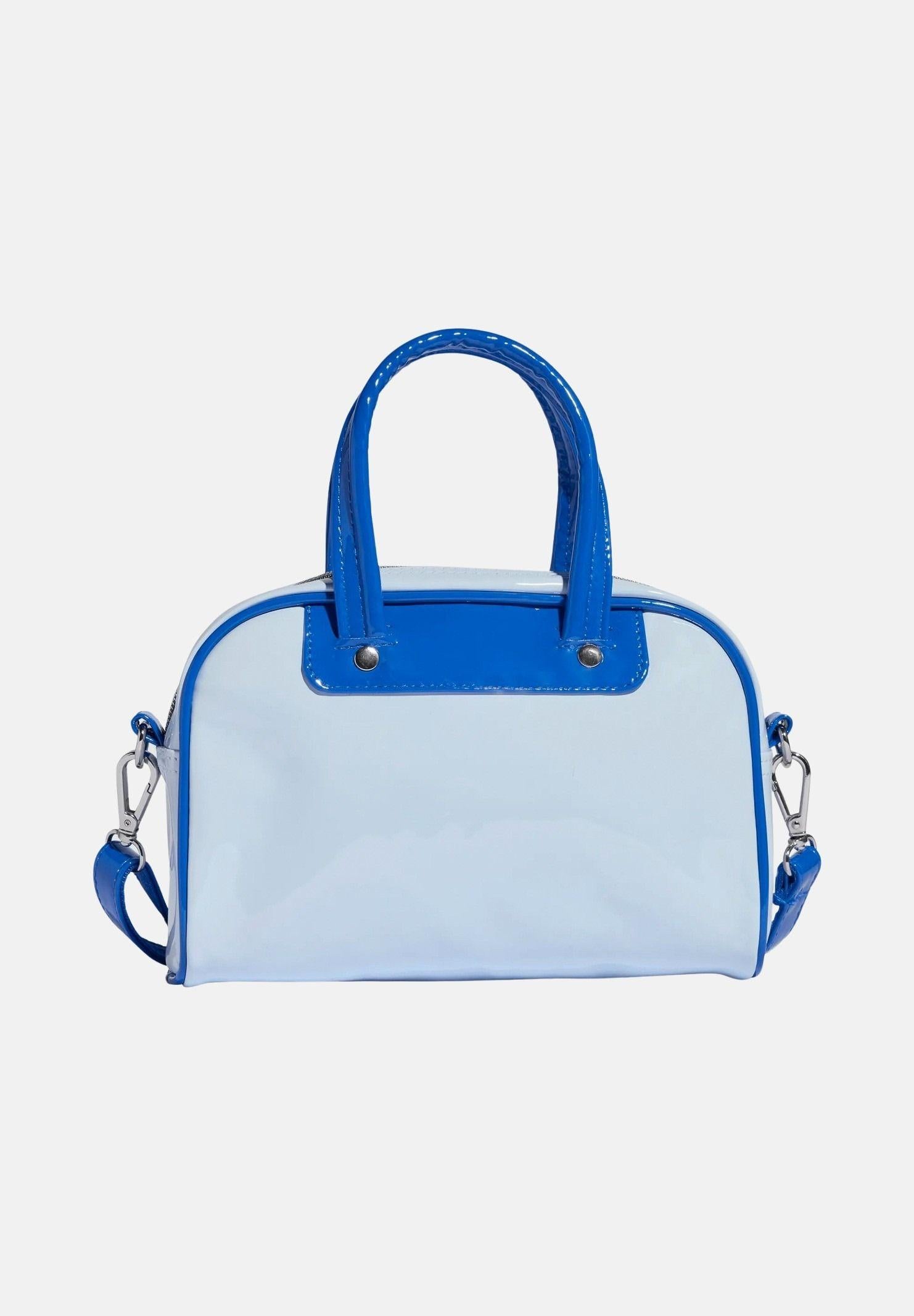 ADIDAS ORIGINALS Borsa a mano Adicolor Mini Bowling azzurra da donna KC9044 . ADIDAS ORIGINALS