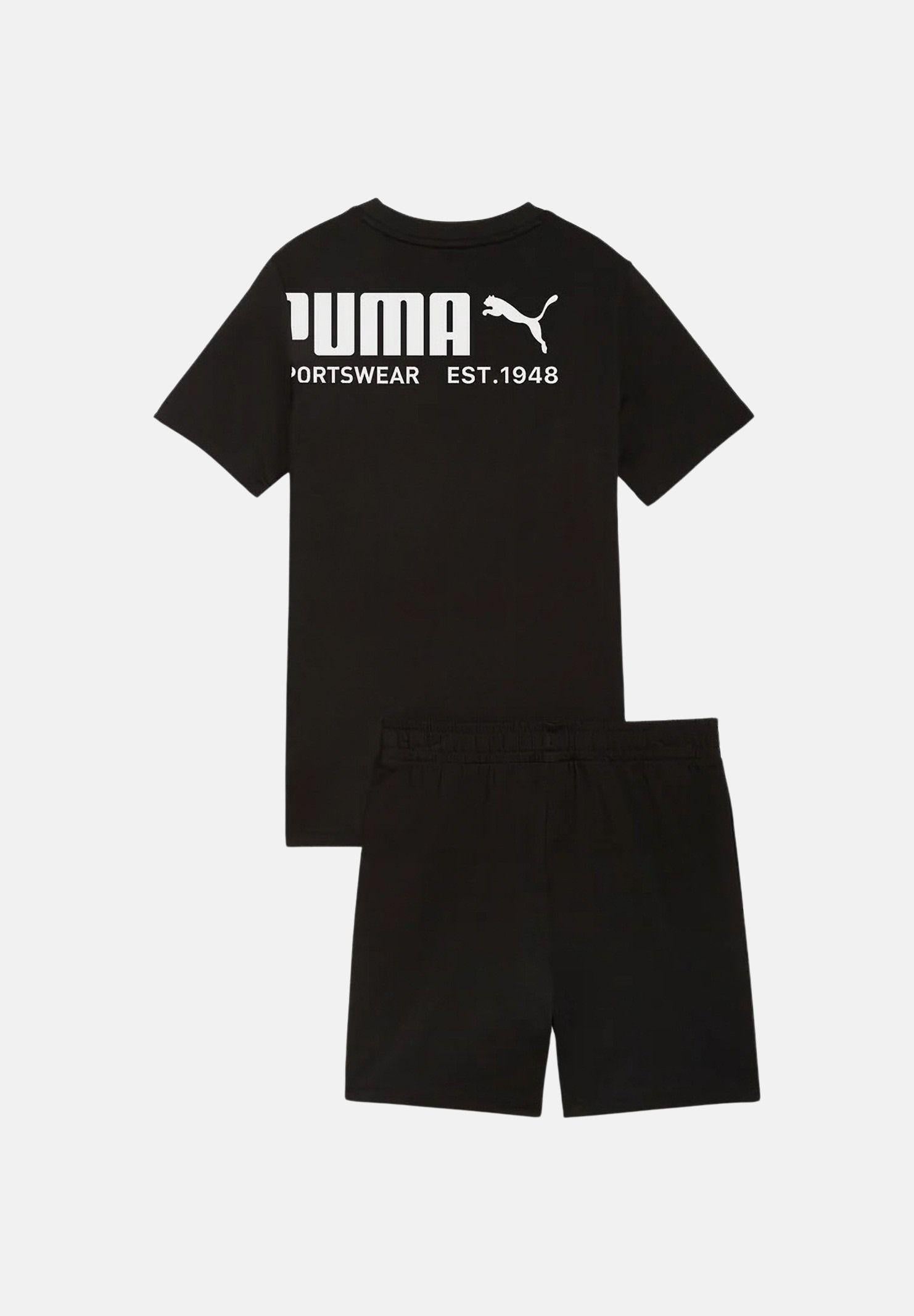 PUMA Completino PUMA Sport Graphic Relaxed nero per bambino e bambina 693335 01 PUMA