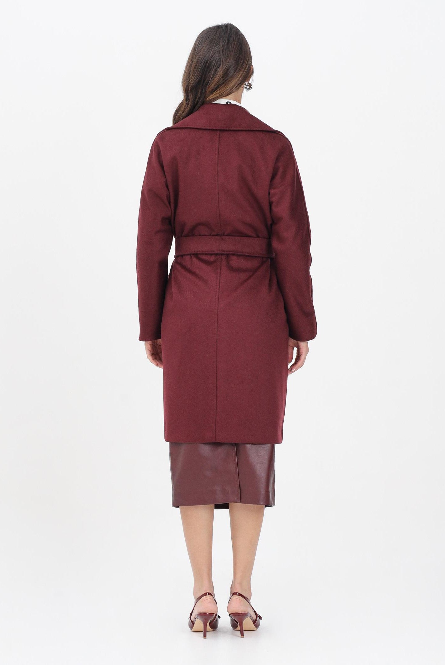 MAX MARA Cappotto Dravenna bordeaux da donna 2526016091600 084 MAX MARA