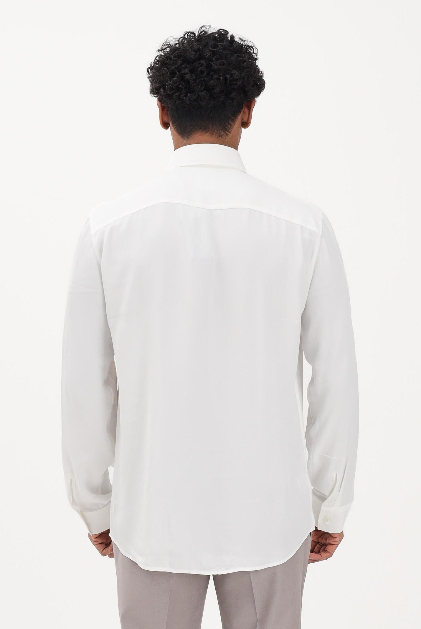 PATRIZIA PEPE Camicia a manica lunga bianca da uomo 5C0310A093U W103 PATRIZIA PEPE