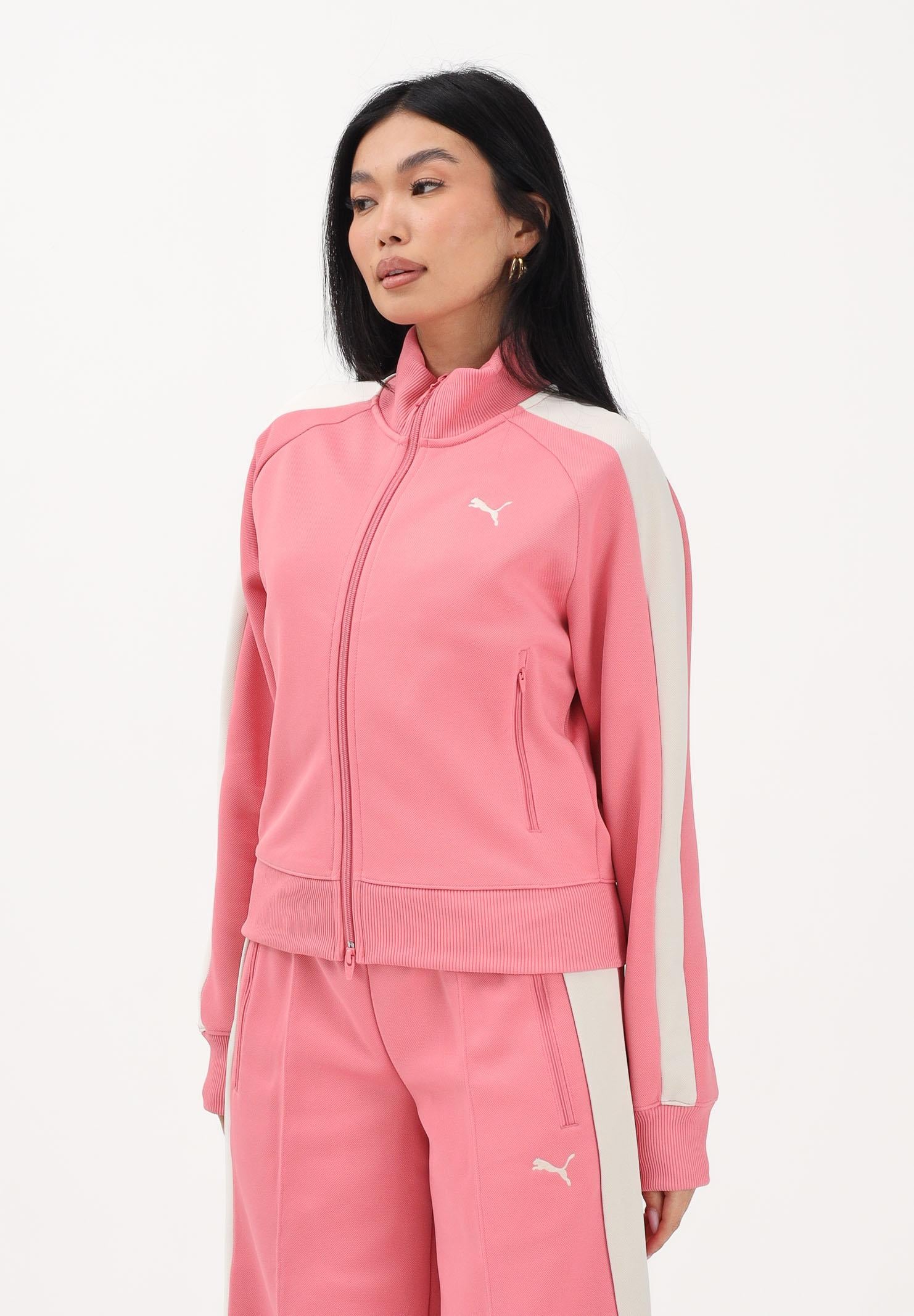 PUMA Felpa con zip T7 ALWAYS ON rosa da donna 629796 25 PUMA