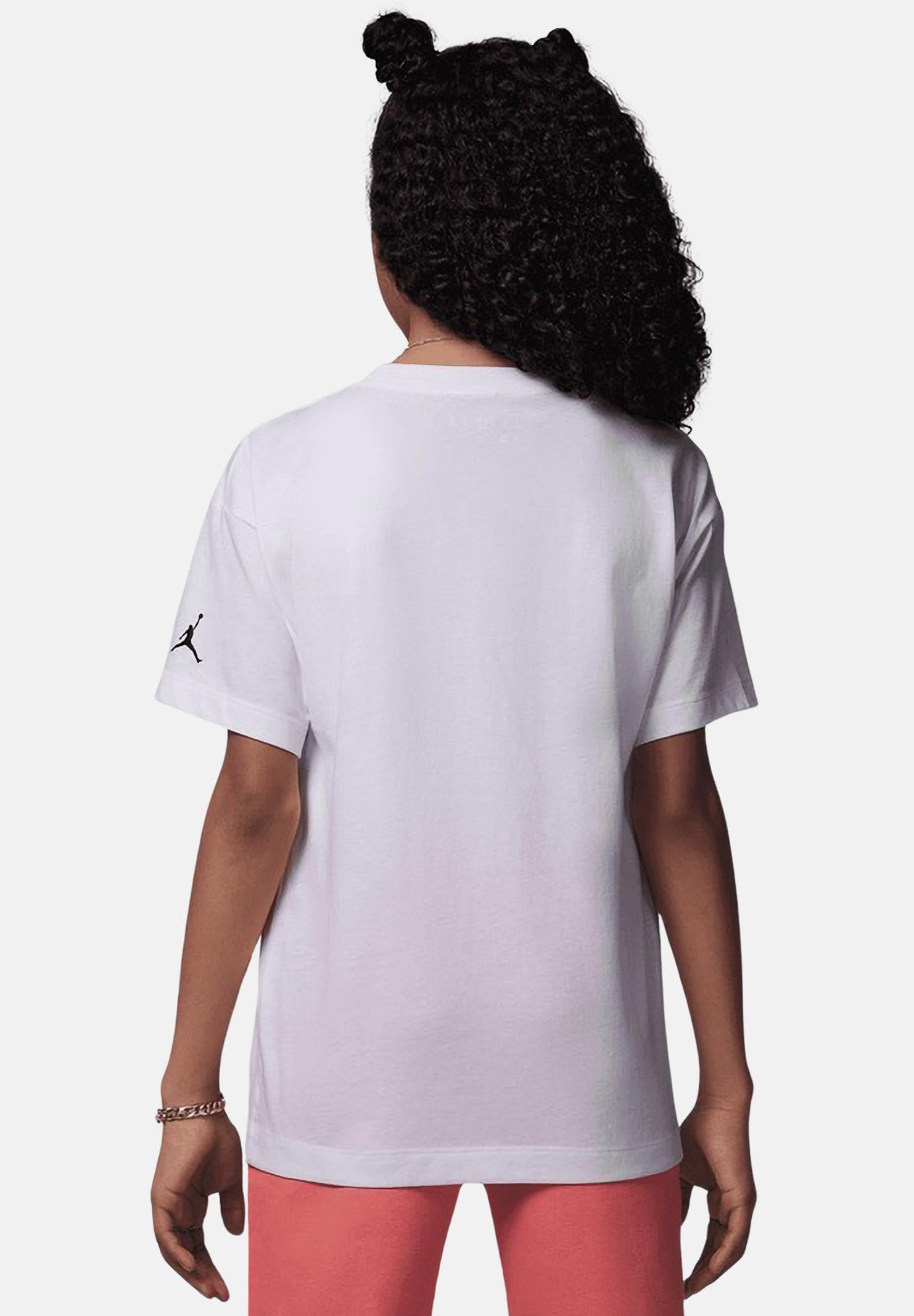 JORDAN T-shirt a manica corta Crafted Utility bianca da bambina 45D715 001 JORDAN