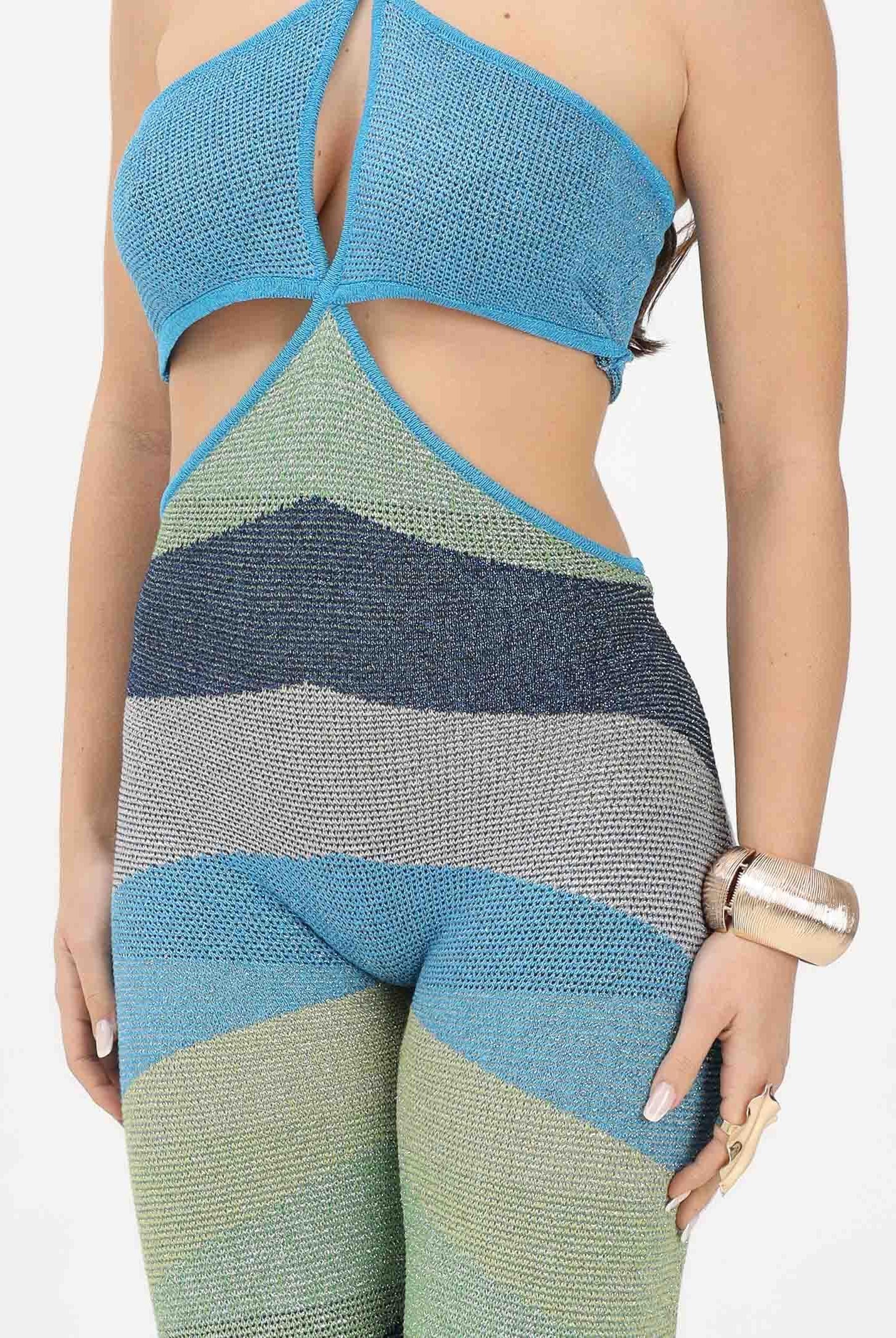 AKEP Tuta multicolore da donna con lavorazione sfumata VSKD13299 V1 AKEP