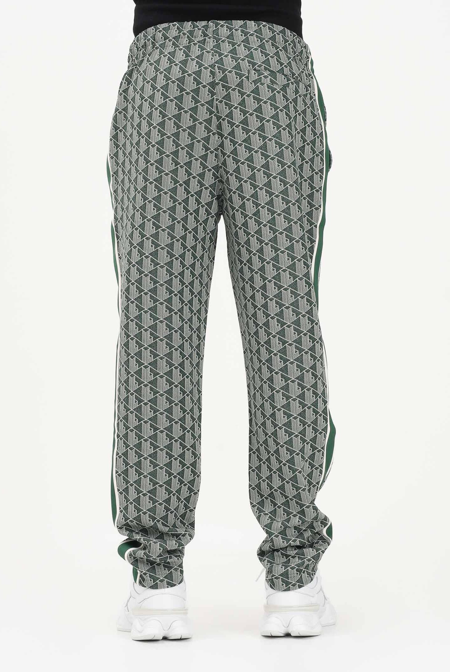LACOSTE Pantalone sportivo verde da uomo con monogramma Paris XH1440 D1R LACOSTE