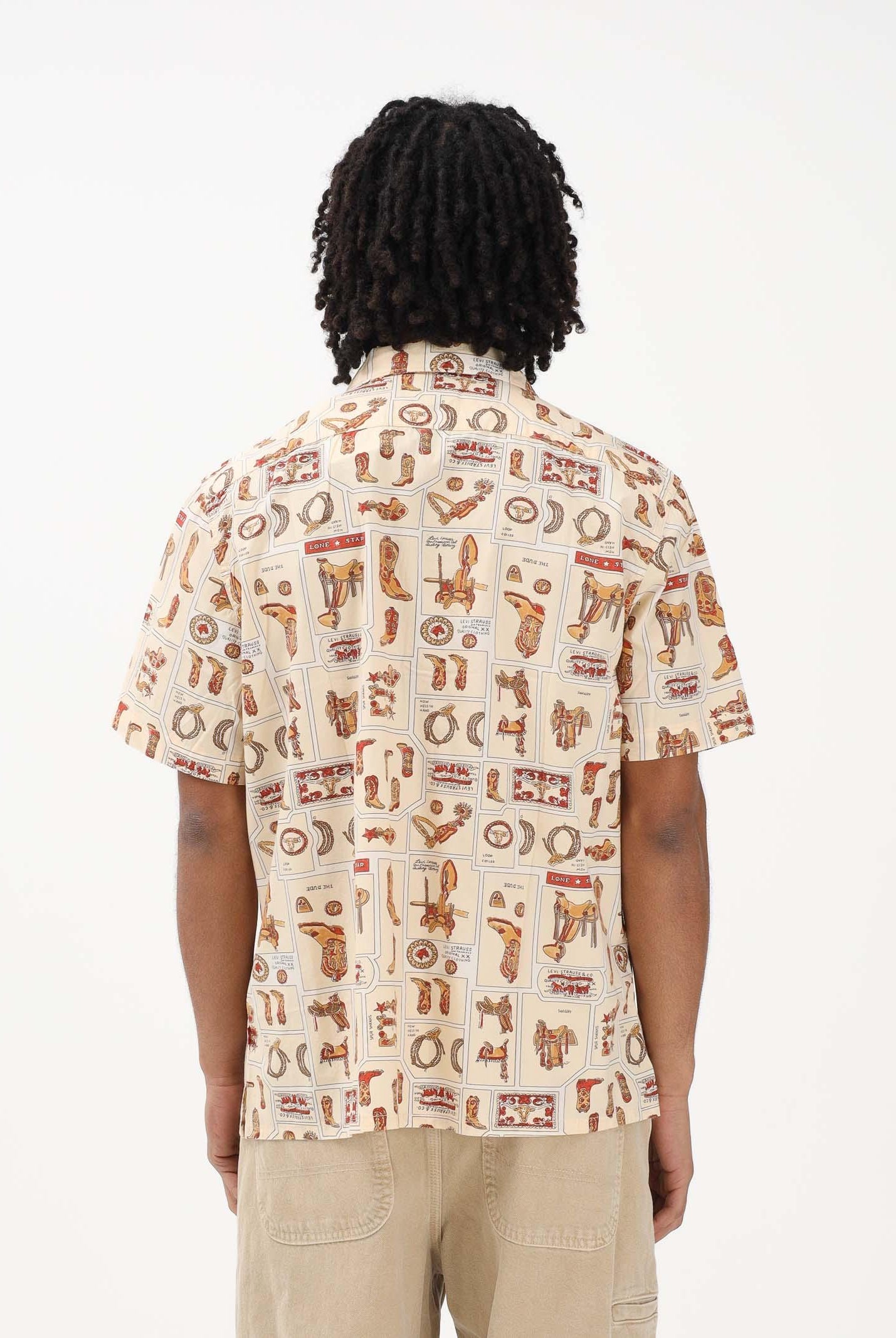 LEVI'S Camicia a manica corta Sunset Camp beige da uomo 005H5-0007 . LEVI'S®