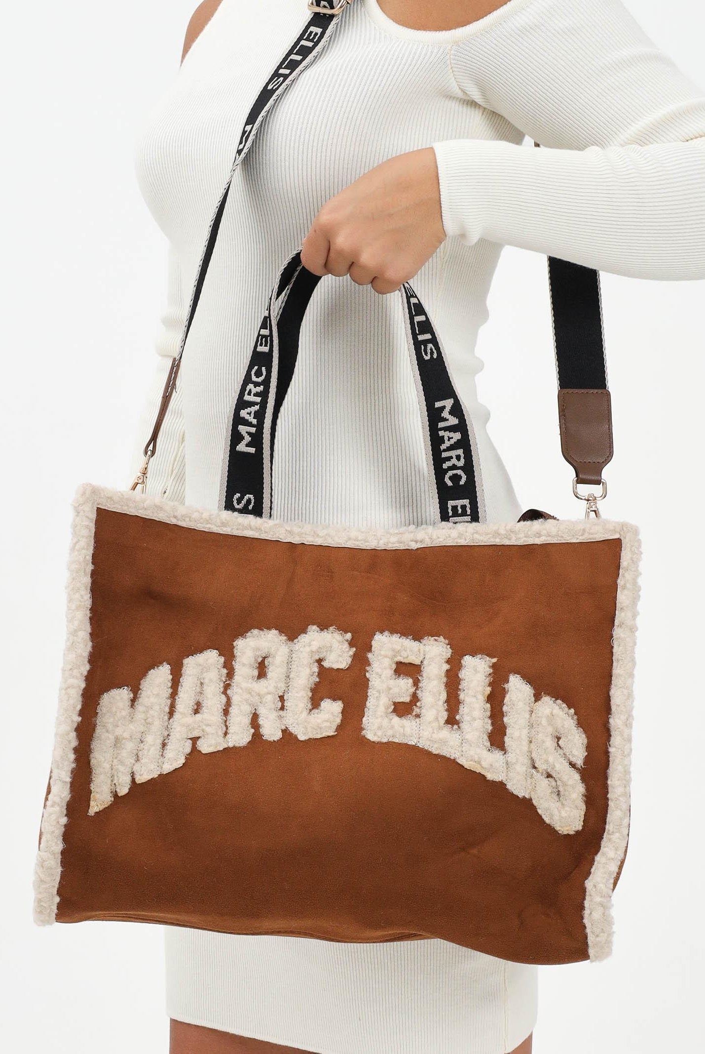 MARC ELLIS Shopper a mano Buby Ewe L25 cuoio da donna BUBY-EWE-L25 CU MARC ELLIS