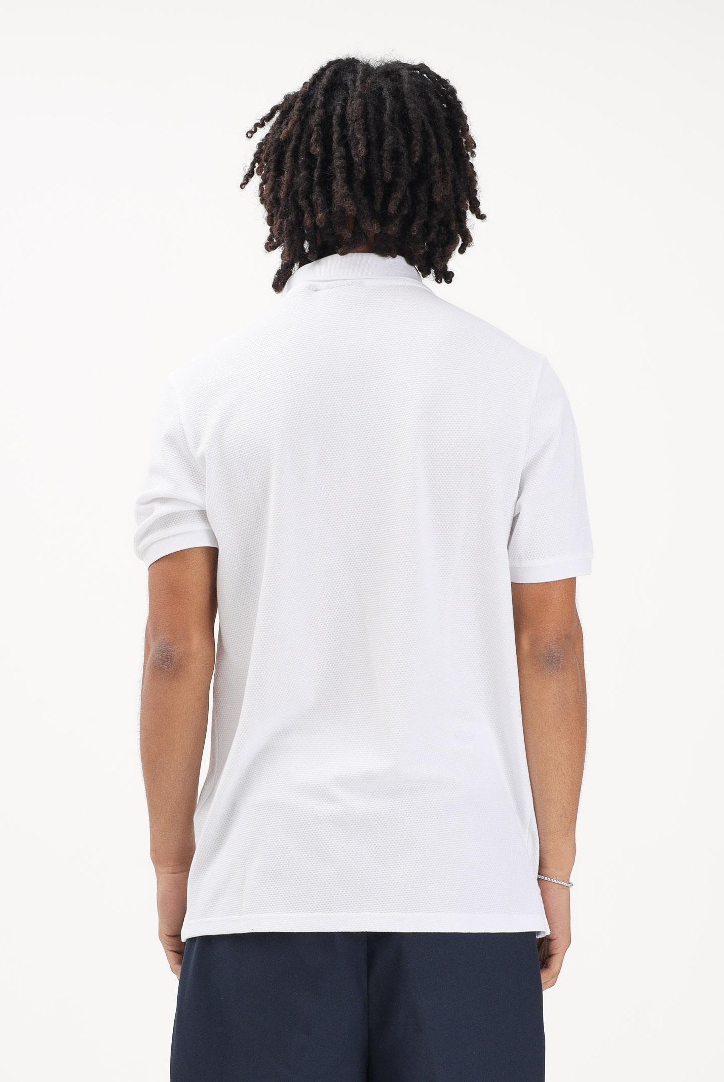 LYLE & SCOTT Polo a manica corta bianca da uomo realizzata in cotone piqué SP2400V 626 LYLE & SCOTT