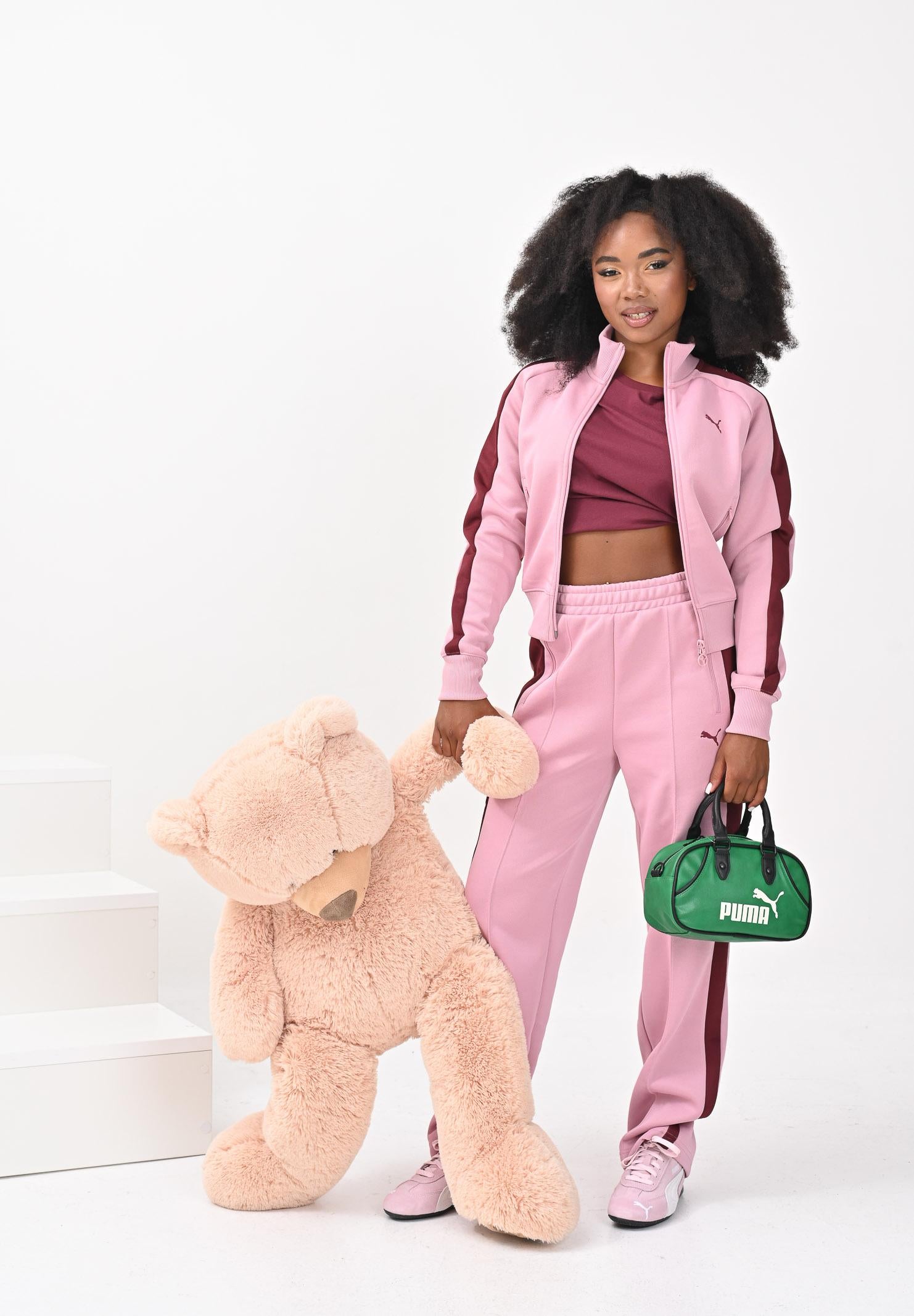 PUMA Felpa con zip T7 ALWAYS ON rosa da donna 629796 65 PUMA