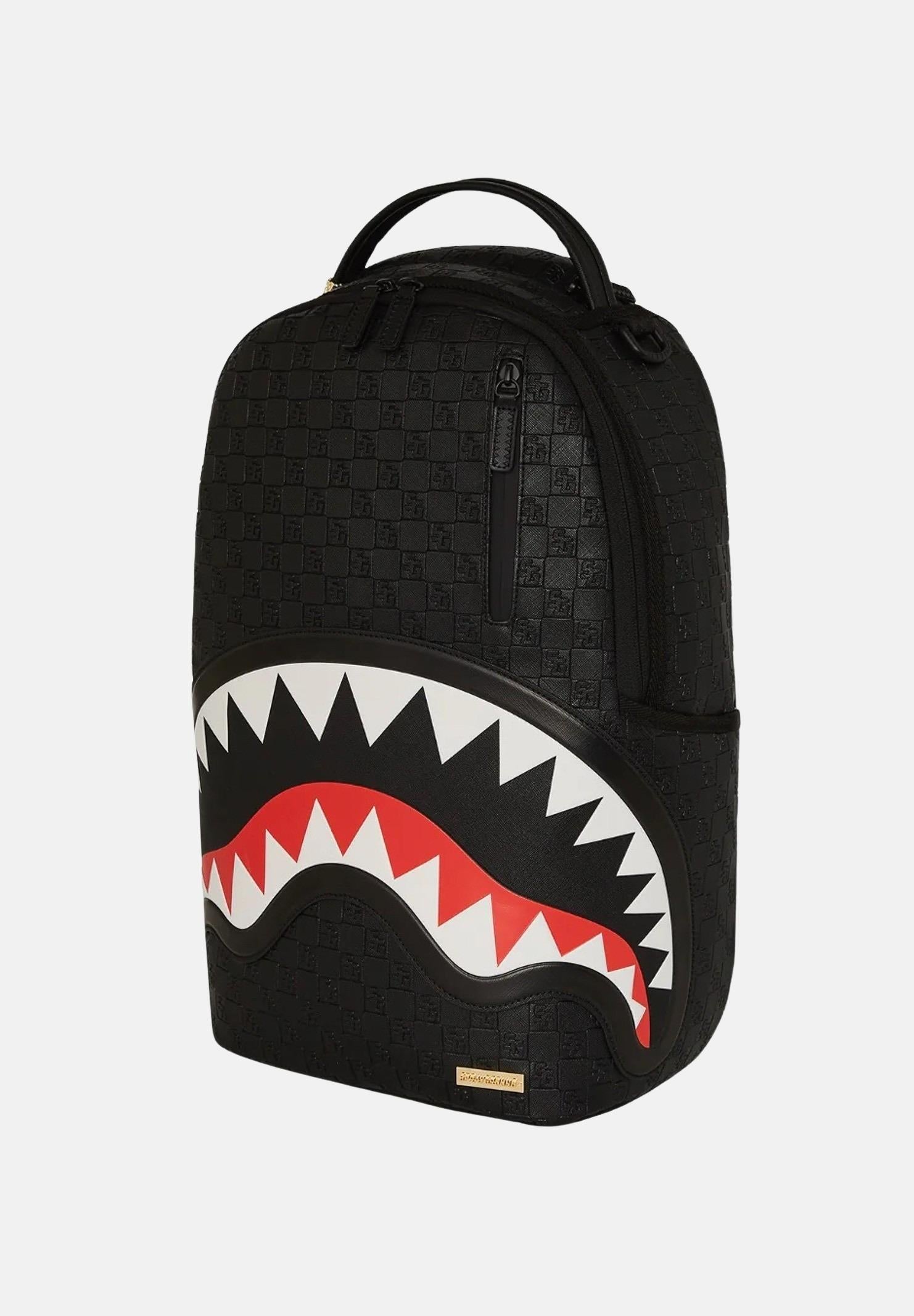 SPRAYGROUND Zaino BLACK OUT SHARKS IN PARIS DLXSV nero per uomo e donna 910B7531NSZ SPRAYGROUND