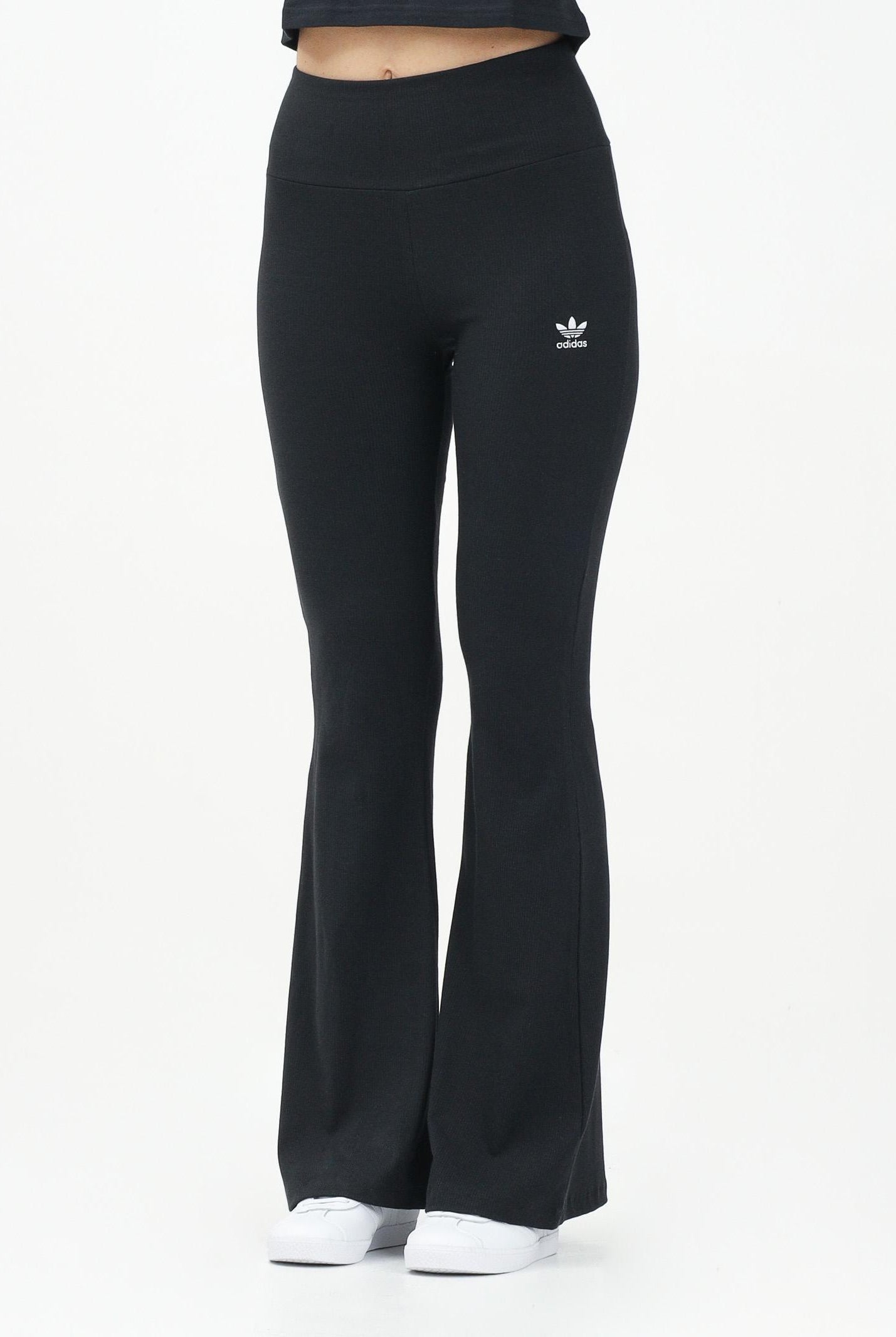 ADIDAS ORIGINALS Leggings sportivo Essentials Rib Flared nero da donna IW5727 ADIDAS ORIGINALS