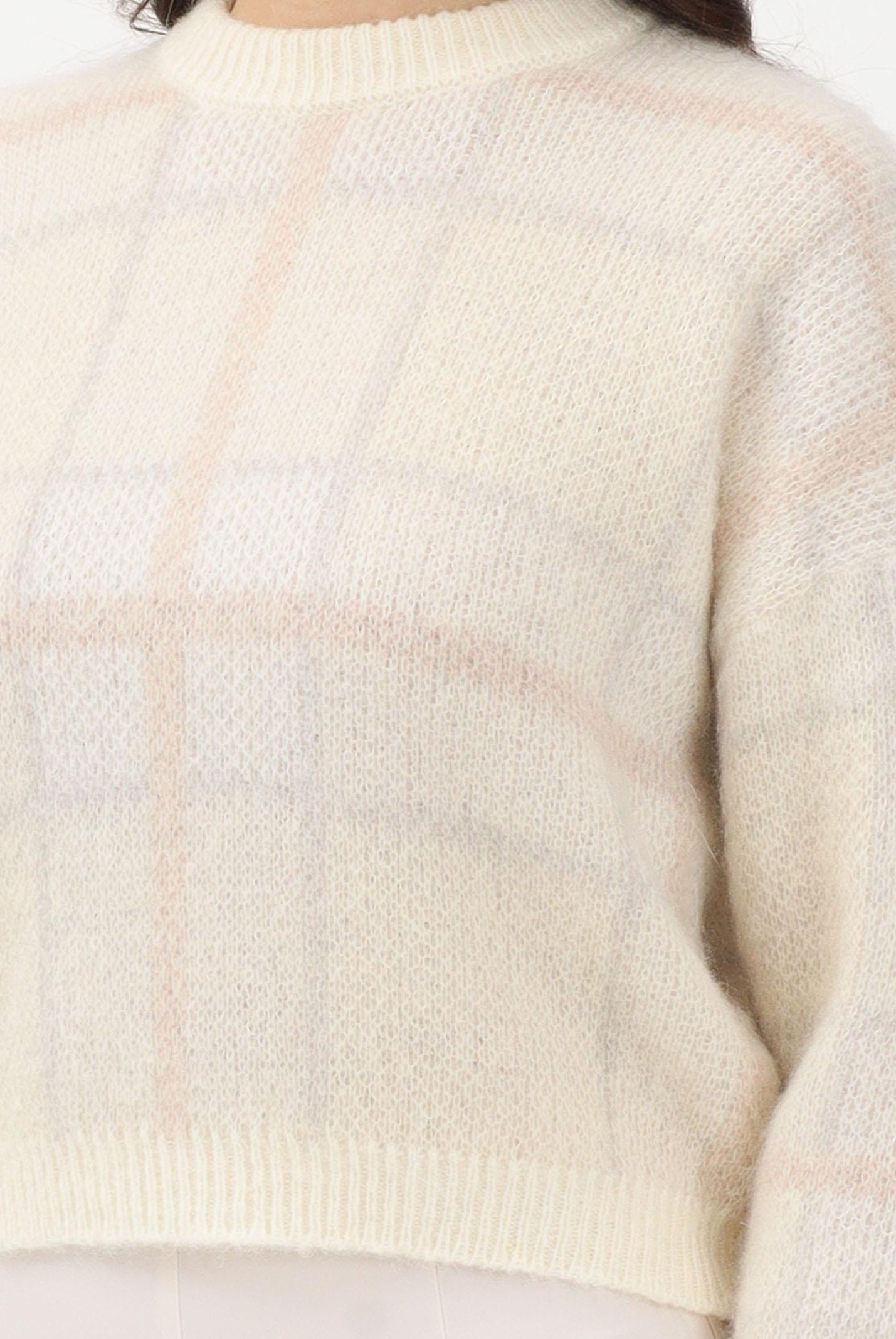 VICOLO Maglioncino girocollo panna da donna 55221F BE VICOLO