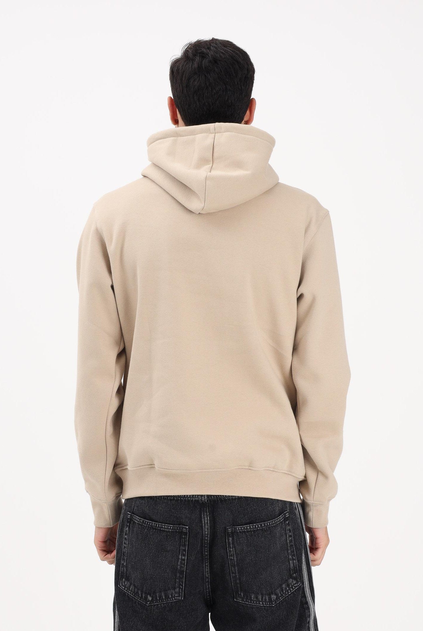 ADIDAS ORIGINALS Felpa con cappuccio TREFOIL ESSENTIALS beige da uomo KE1187 . ADIDAS ORIGINALS