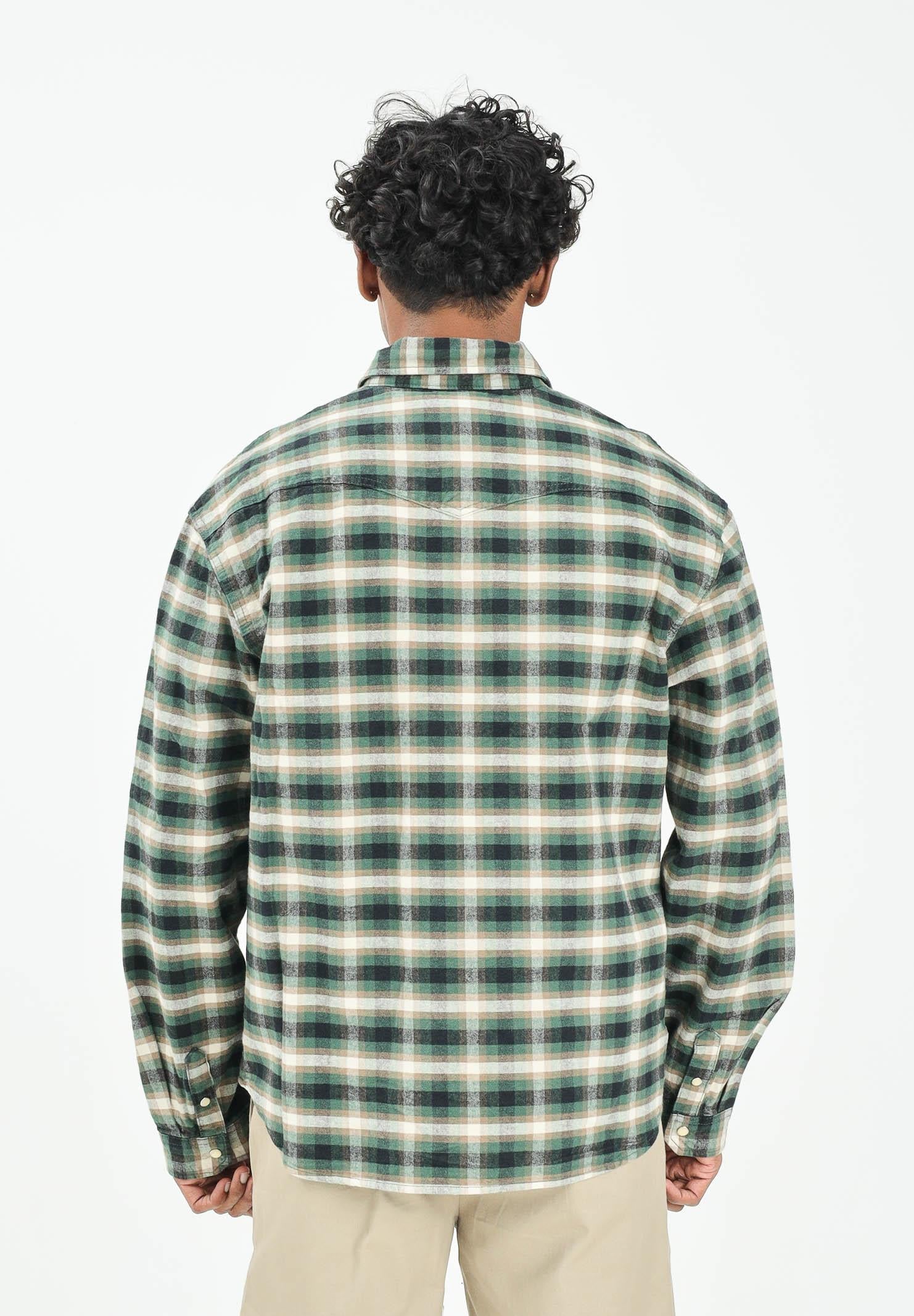 DICKIES Camicia a manica lunga JOHNSONVILLE verde da uomo DK0A87PWPIN1 DIckies