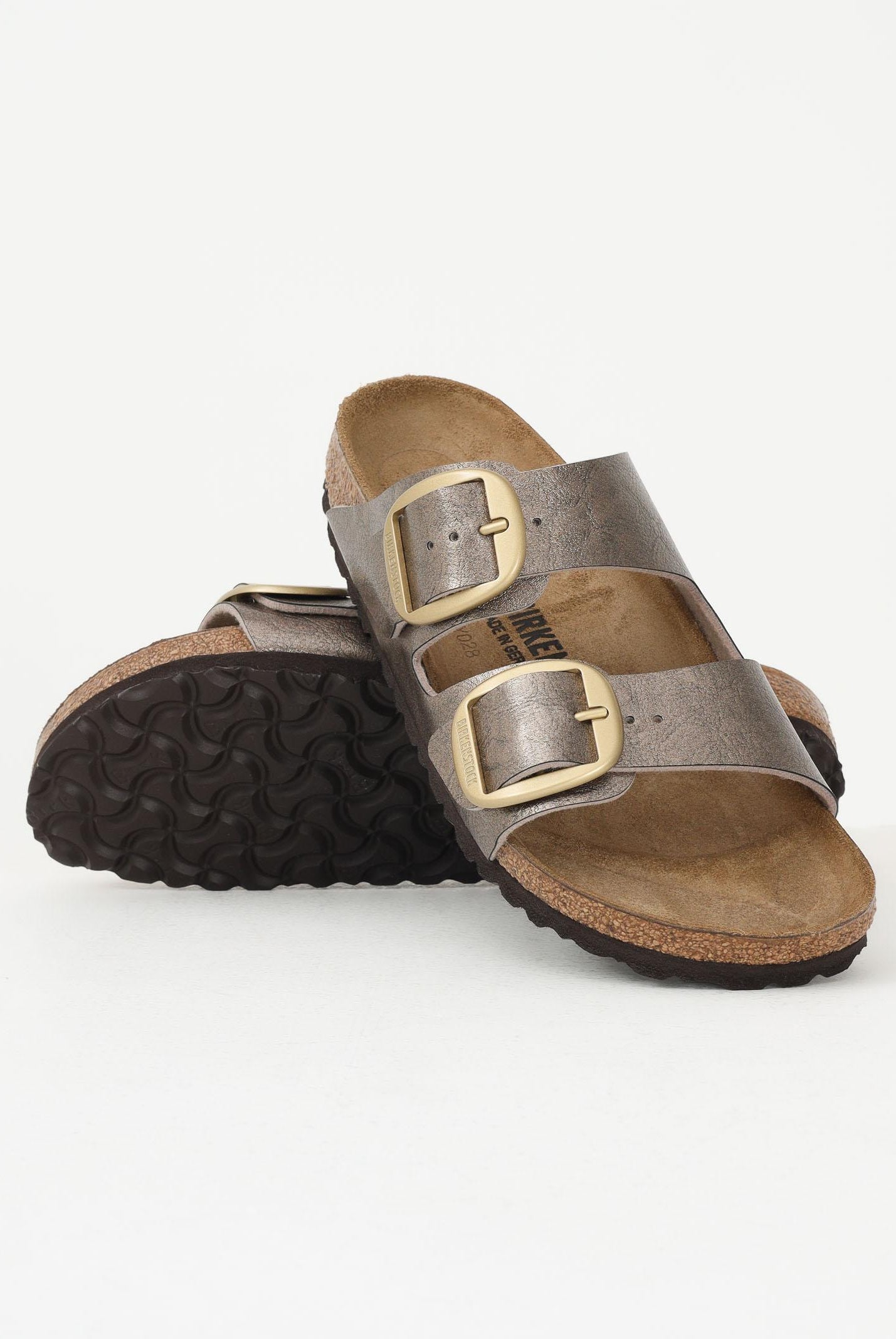 BIRKENSTOCK Ciabatte Arizona Big Buckle Graceful taupe da donna 1020882 . BIRKENSTOCK