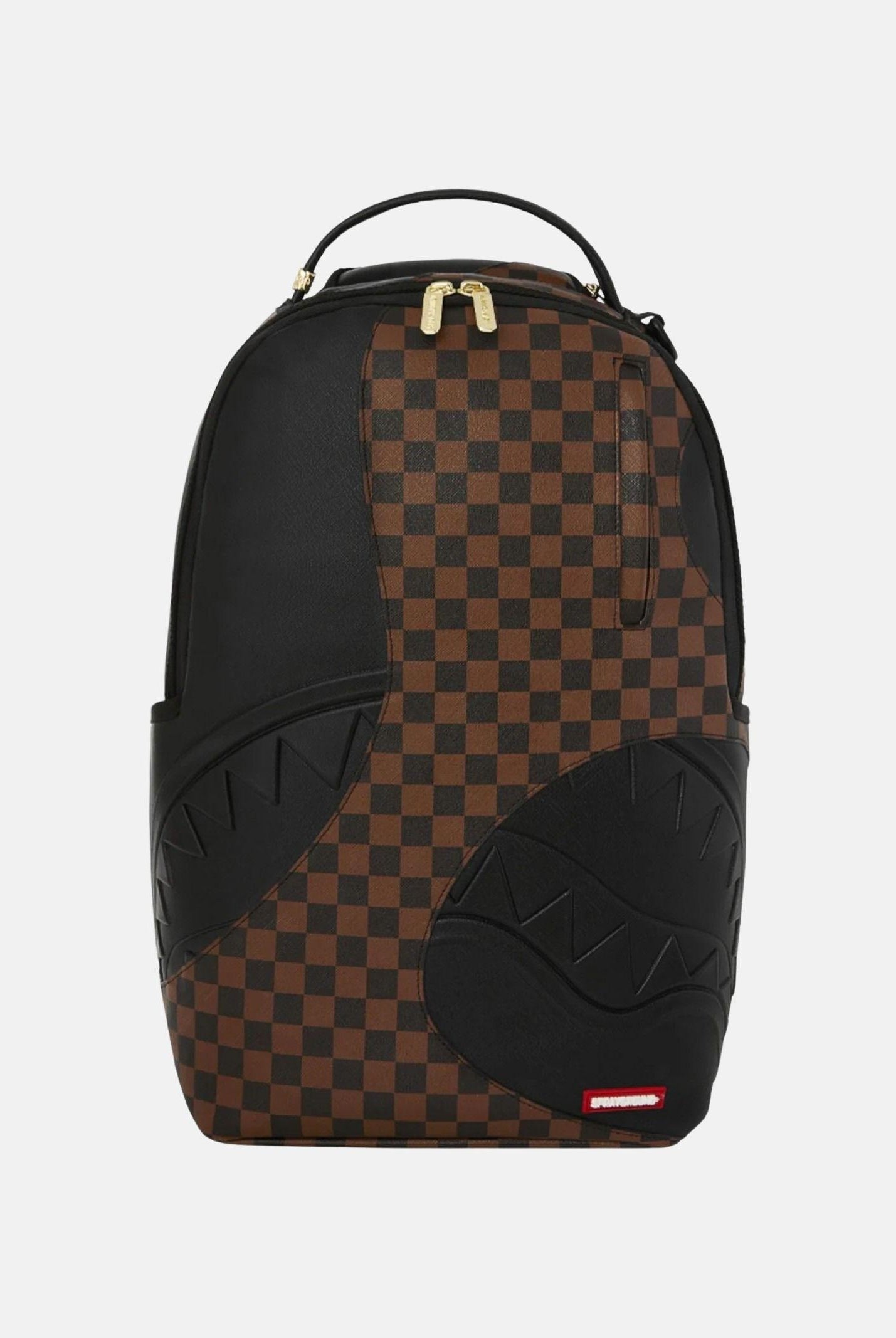 SPRAYGROUND Zaino JETSTREAM BROWN BACKPACK marrone e nero per uomo e donna 910B8281NSZ . SPRAYGROUND