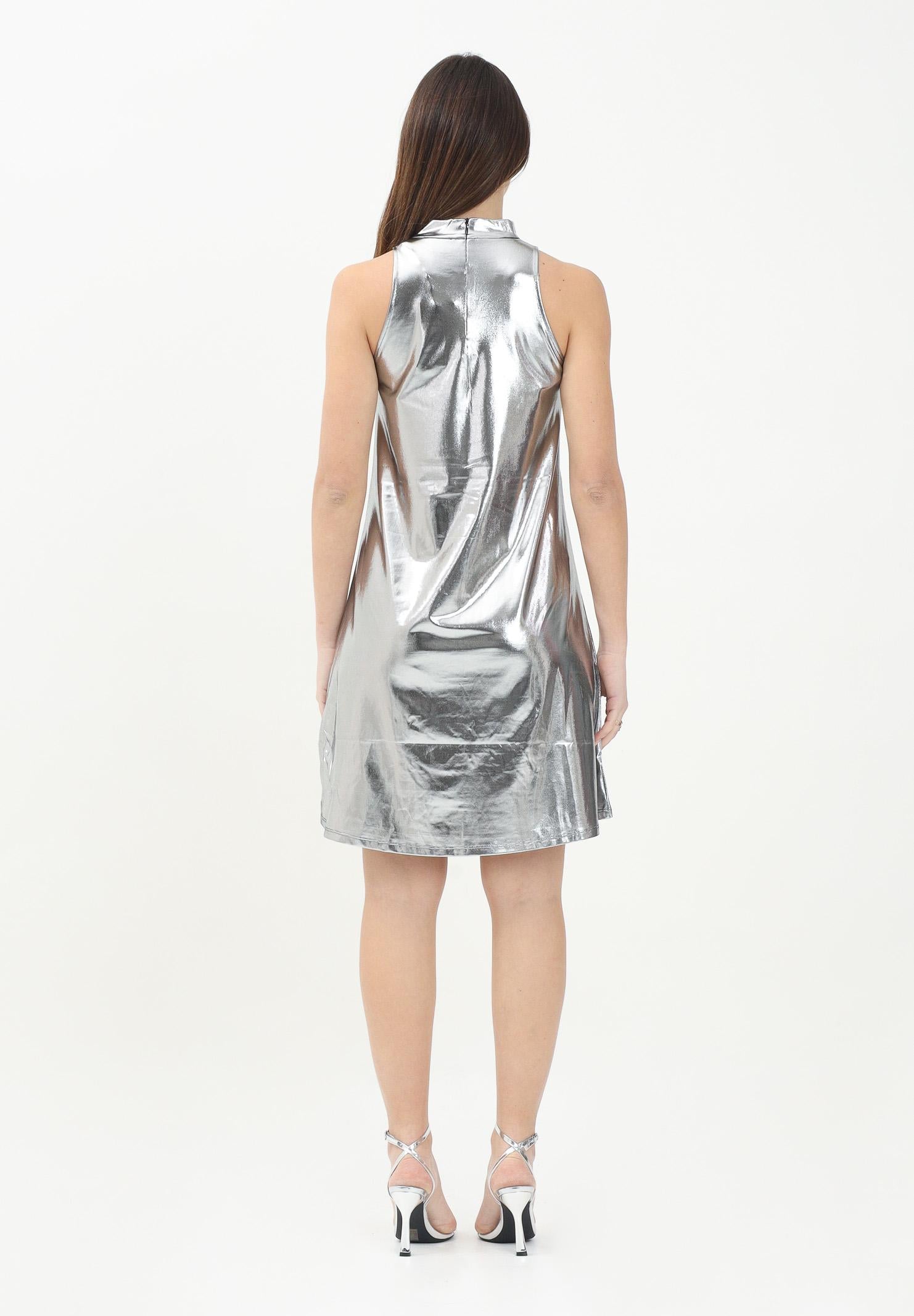 DIESEL Abito corto Dstrol argento per donna e ragazza J021750THAG K981C DIESEL