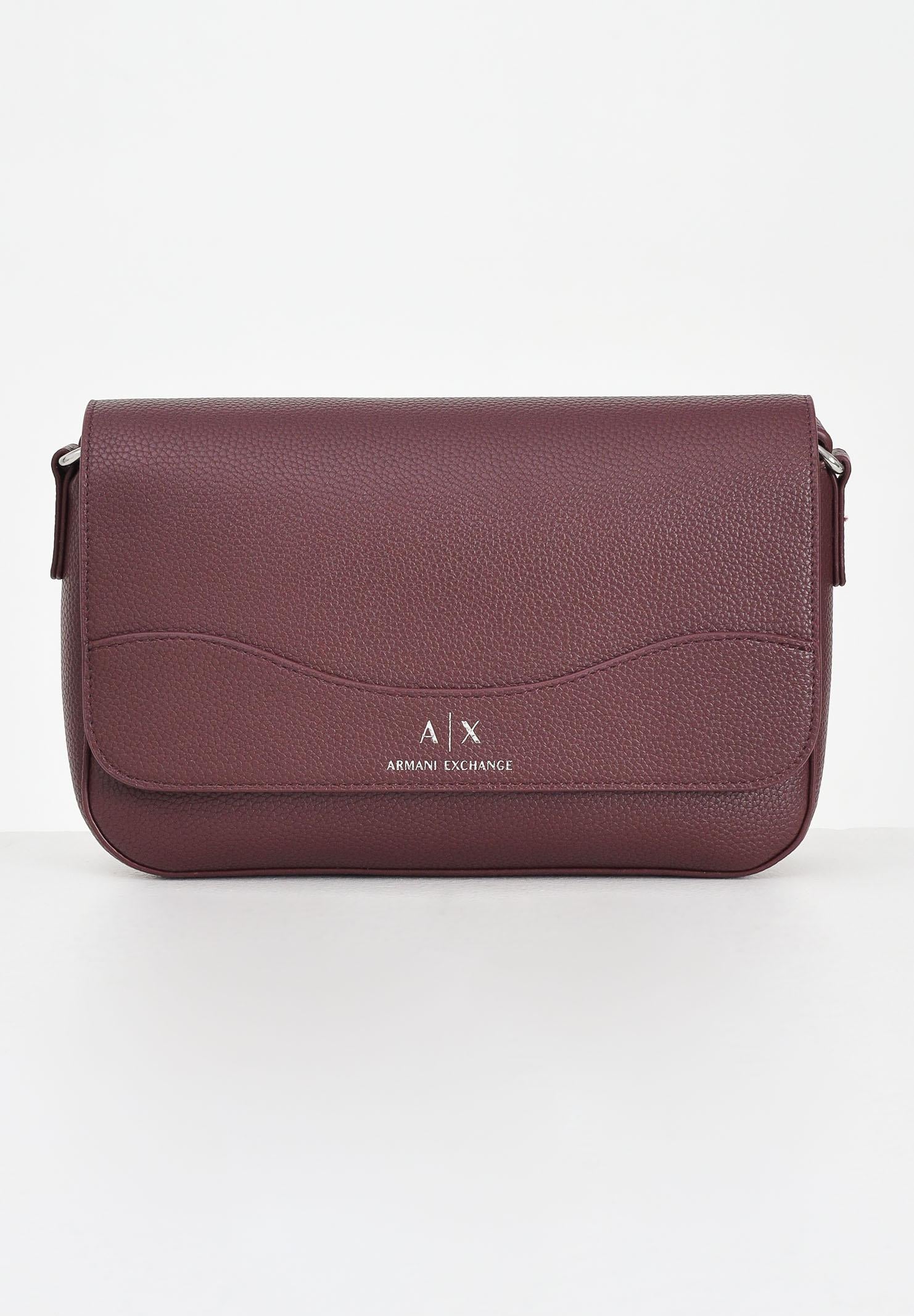 ARMANI EXCHANGE Borsa a tracolla bordeaux da donna con logo 942912CC783 UA343 ARMANI EXCHANGE
