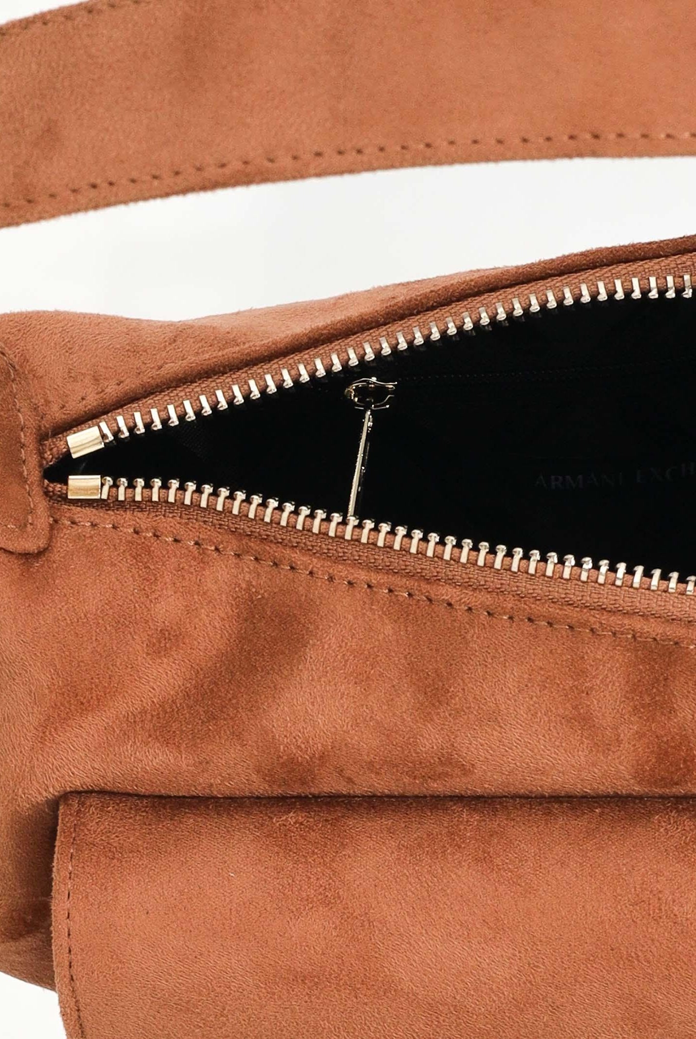 ARMANI EXCHANGE Borsa a spalla in suede cuoio da donna XW000405AF17158 U6048 ARMANI EXCHANGE