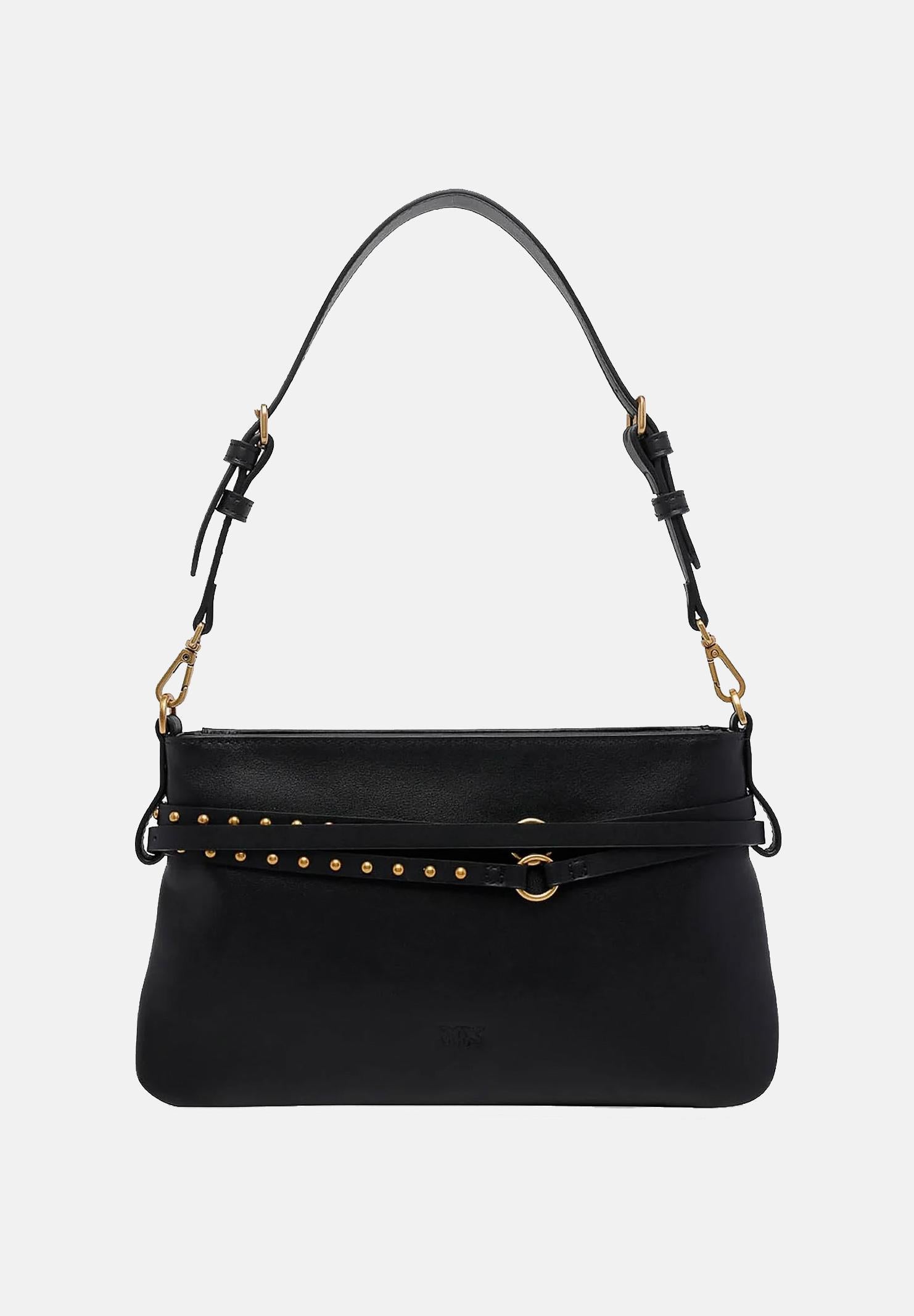 PINKO Borsa a spalla Belt Bag nera da donna 106177A0QO Z99Q PINKO