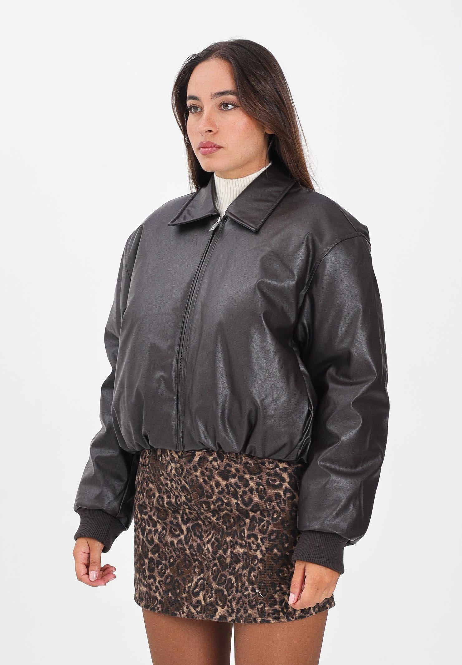 ONLY Giubbotto in ecopelle marrone da donna 15349548 ChocolateTorte ONLY