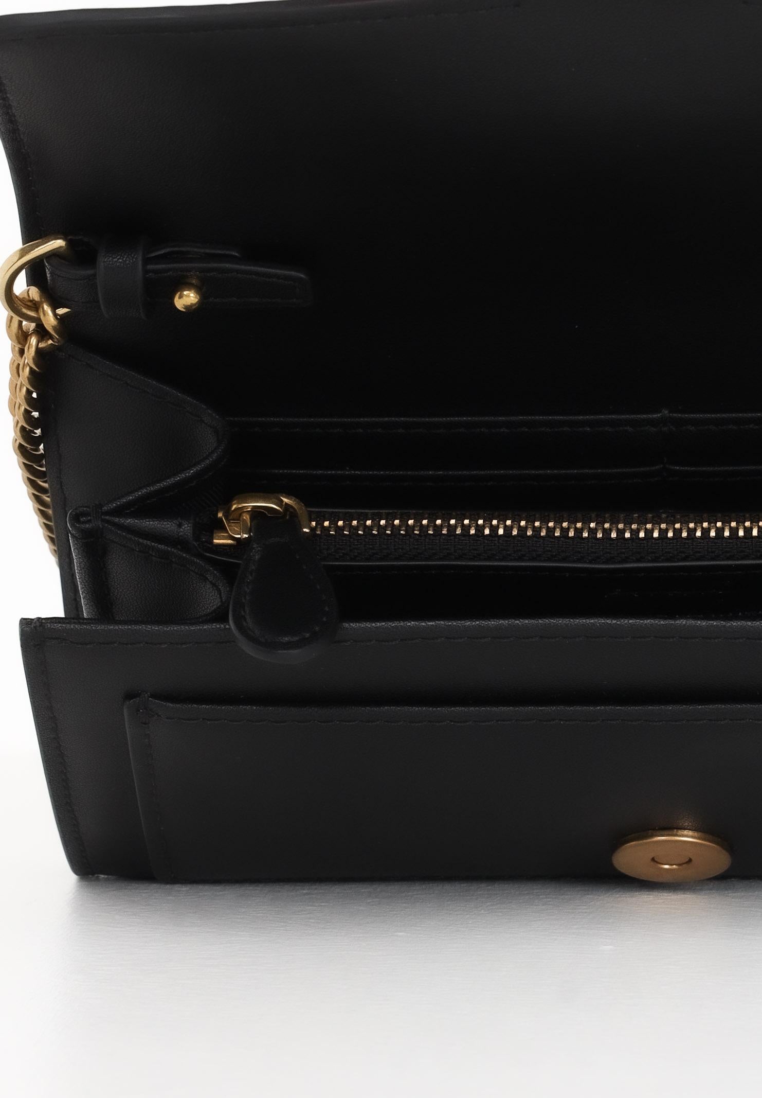 PINKO Pochette Love Bag nera da donna 100062A0F1 Z99Q PINKO