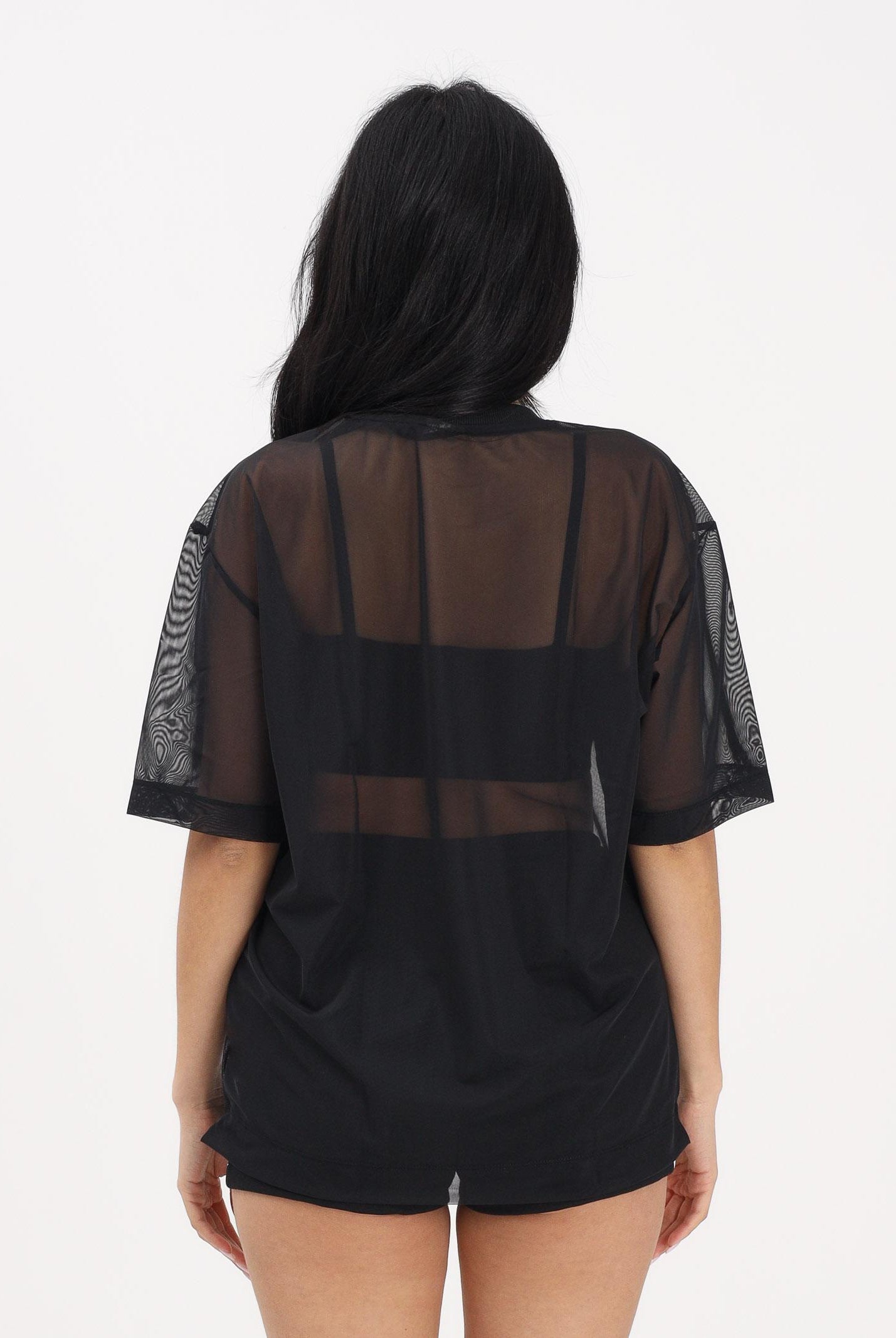 ADIDAS PERFORMANCE T-shirt a manica corta nera da donna in rete JM3737 . ADIDAS PERFORMANCE