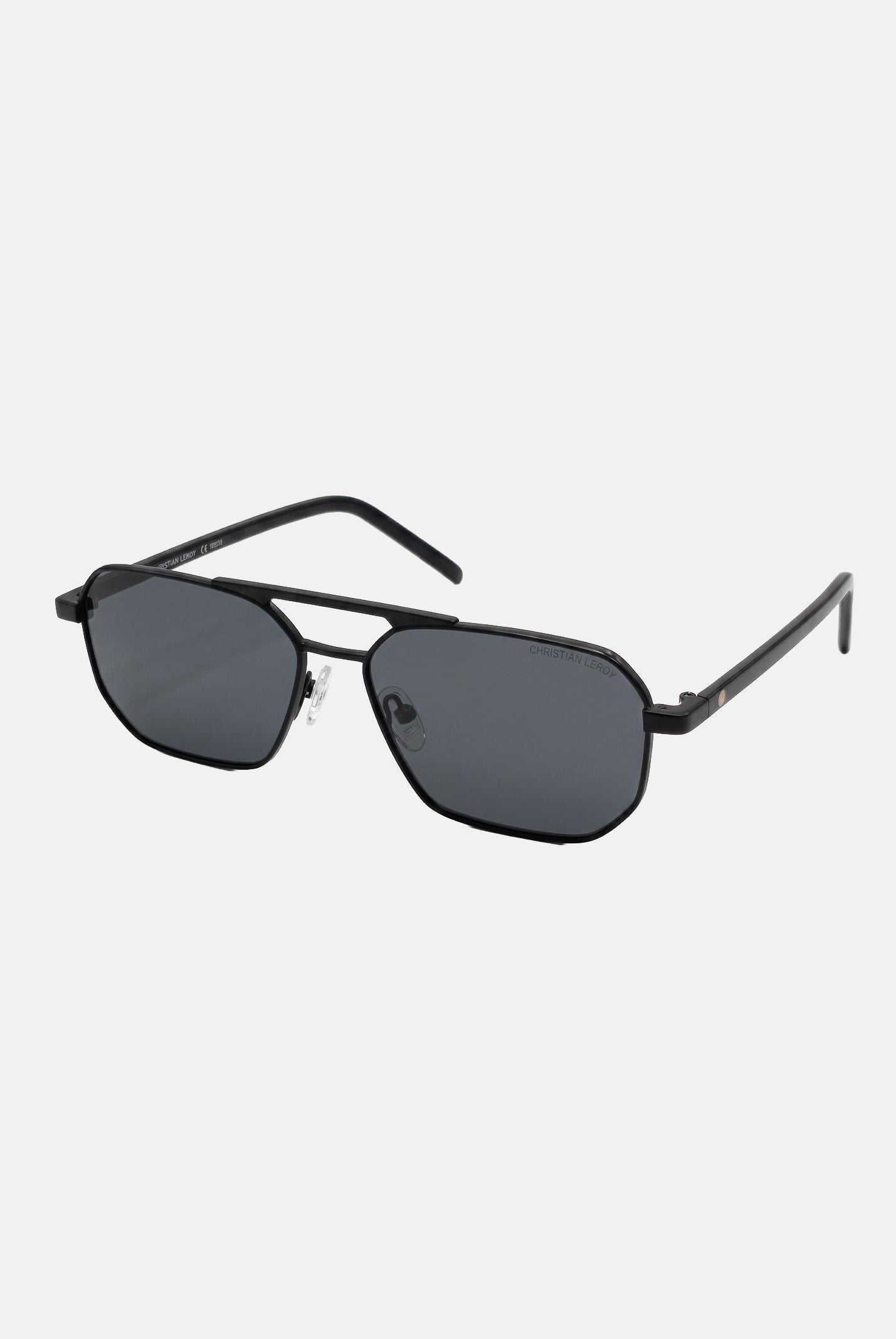 CRISTIAN LEROY occhiali da sole con lenti grigie in colore nero da uomo e donna S015032 C1 CRISTIAN LEROY