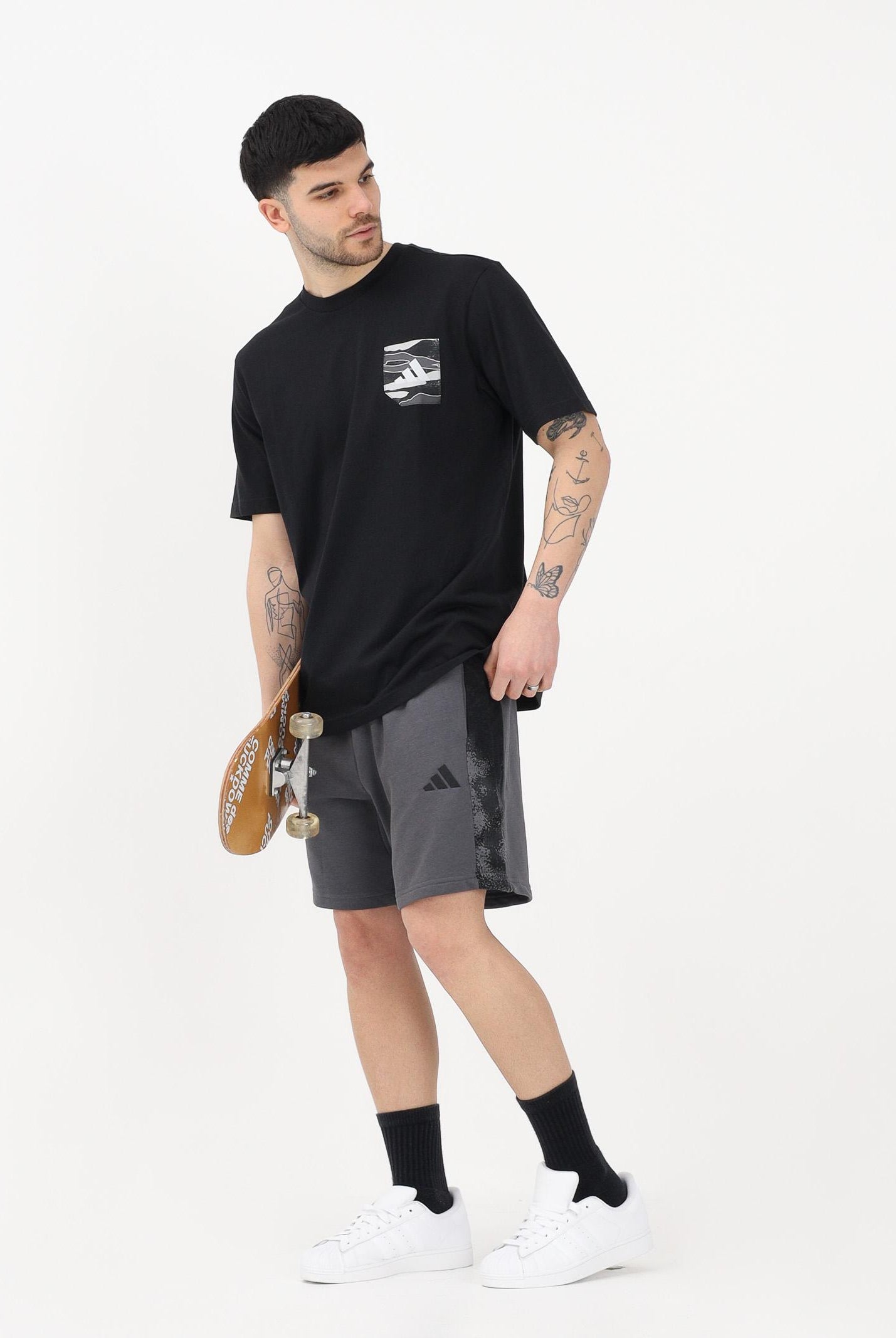 ADIDAS PERFORMANCE Shorts sportivo CAMO grigio da uomo KC0712 . ADIDAS PERFORMANCE