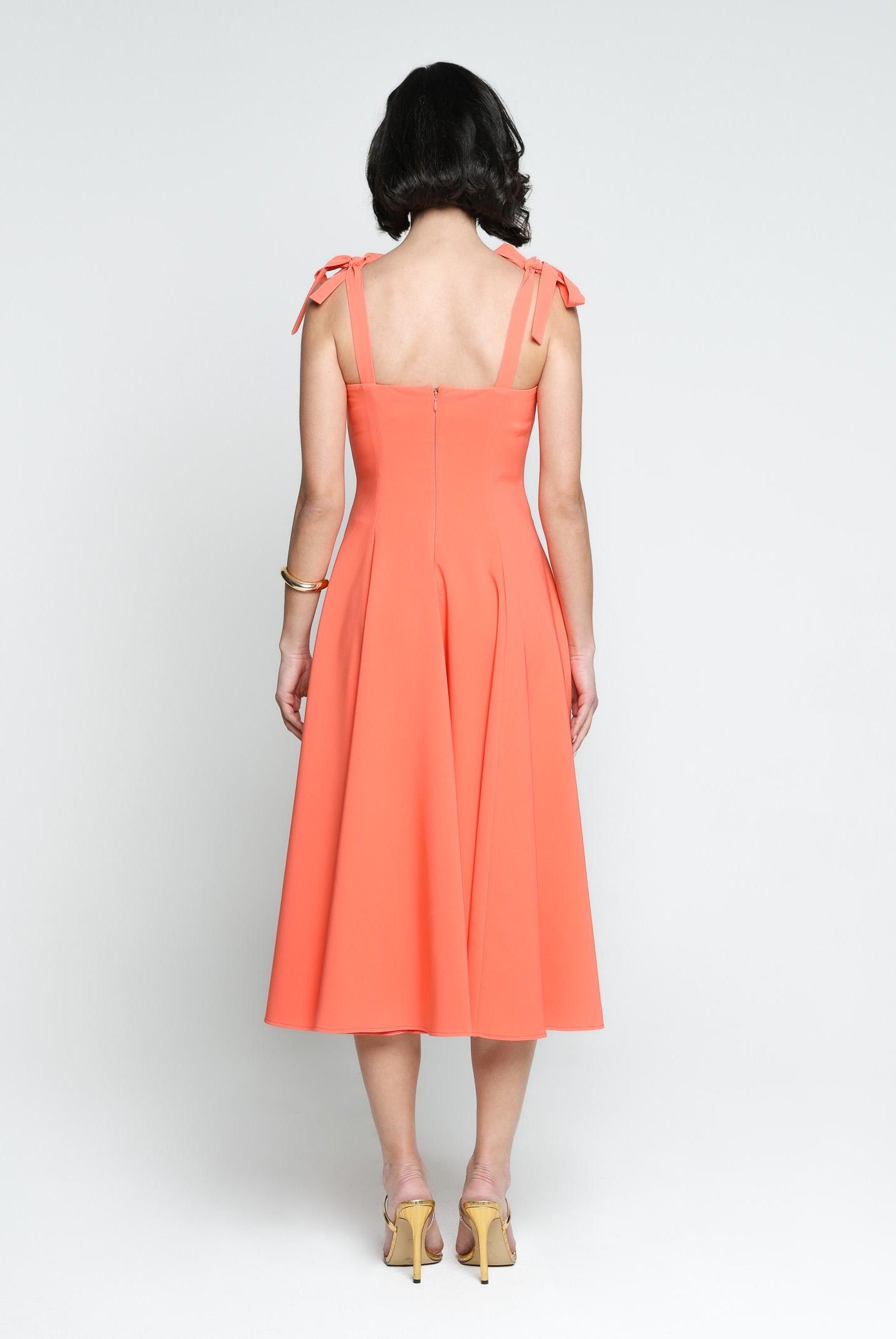 SANTAS Abito midi MEDELEINE corallo da donna PV2508 CORALLO SANTAS