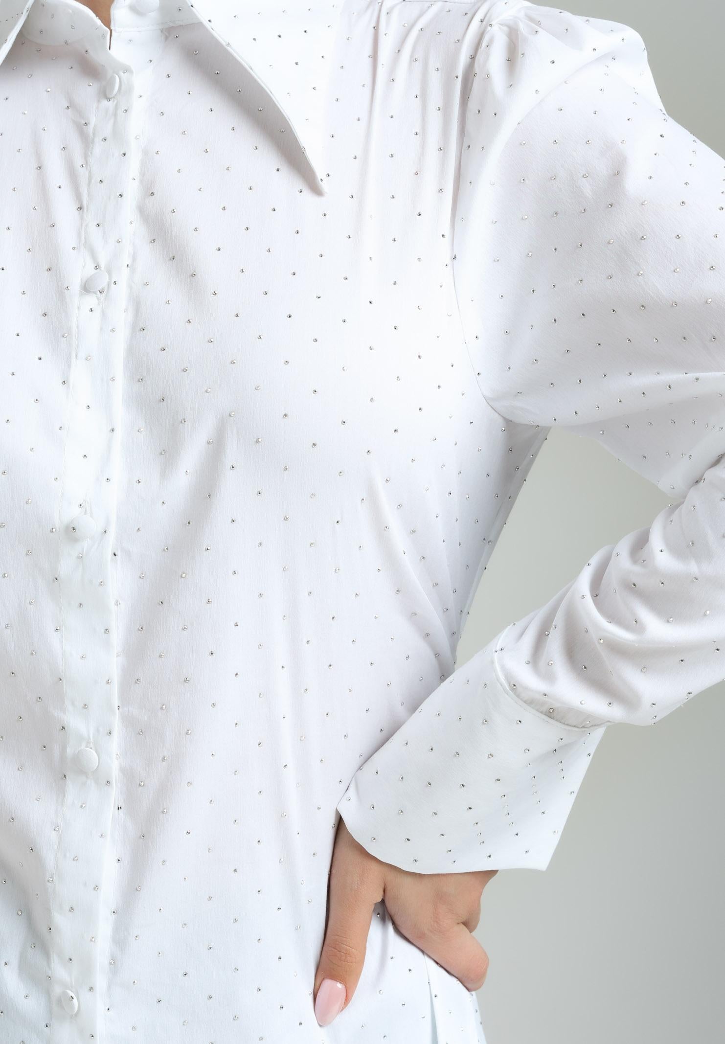 SANTAS Camicia a manica lunga CRèME BRULèE bianca da donna PV2506 BIANCO SANTAS