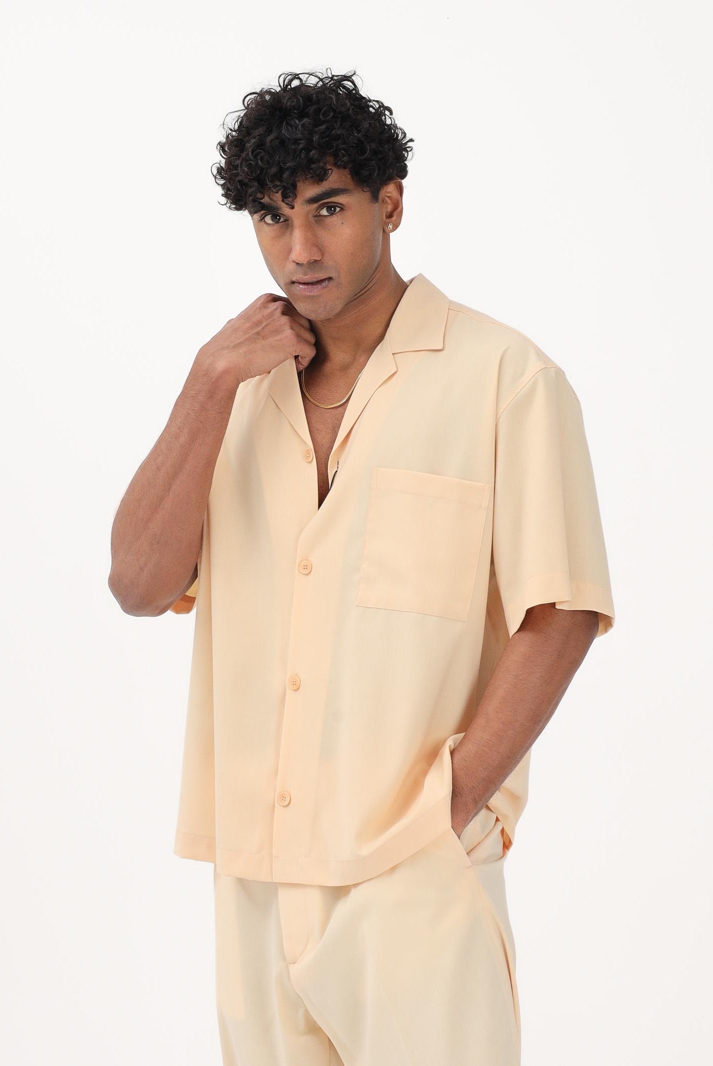 I'M BRIAN Camicia a manica corta pesca da uomo CA3623 PES I'M BRIAN