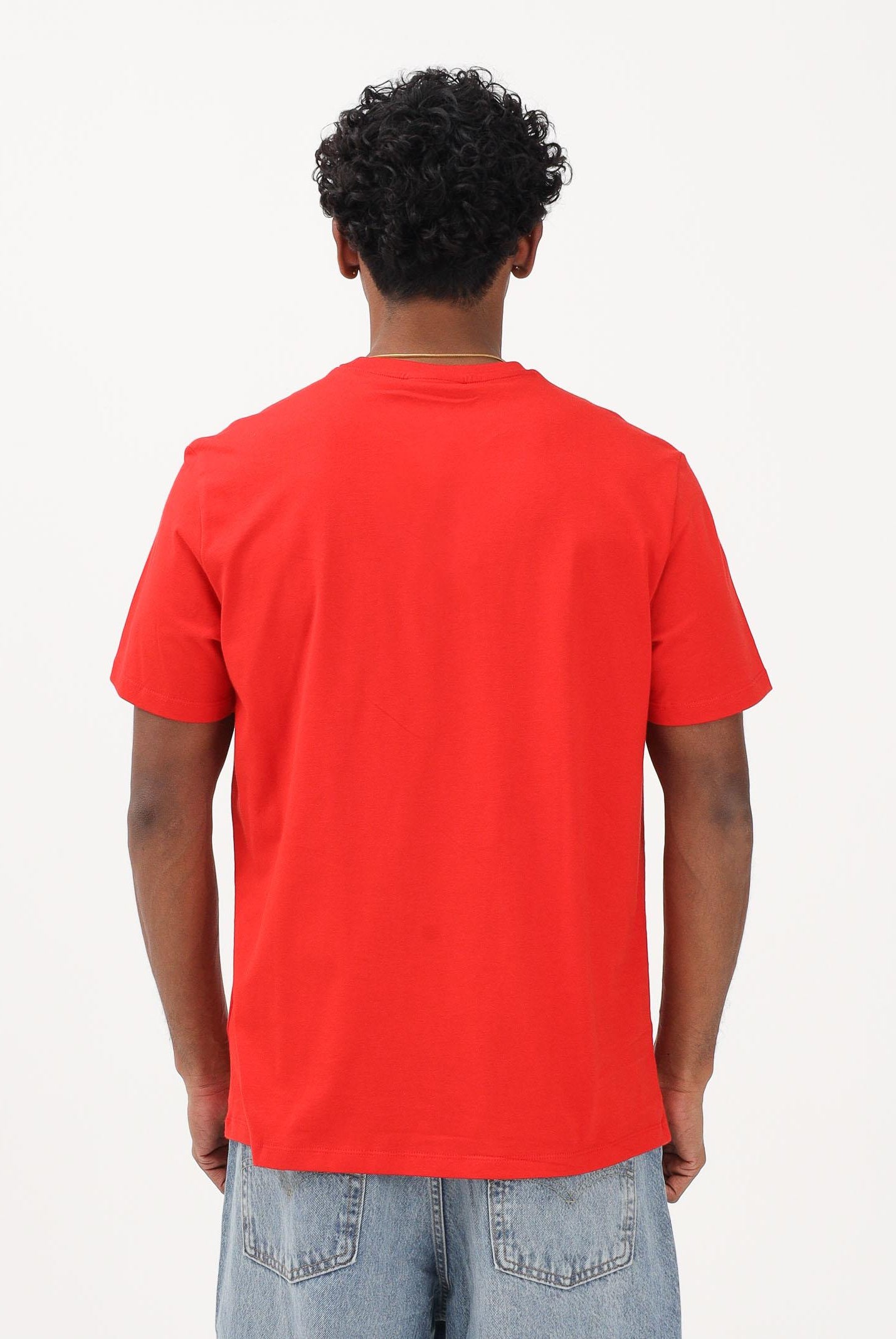 CALVIN KLEIN JEANS T-shirt a manica corta rossa da uomo con ricamo CK LV04RD254GVMT . CALVIN KLEIN JEANS