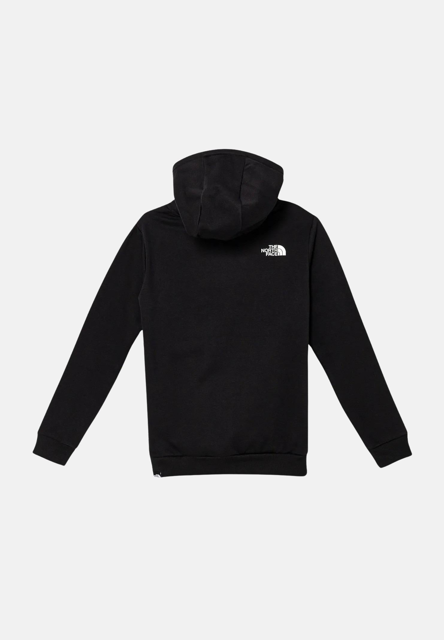 THE NORTH FACE Felpa con cappuccio Simple Dome nera per bambino e bambina NF0A8AXVJK31 THE NORTH FACE
