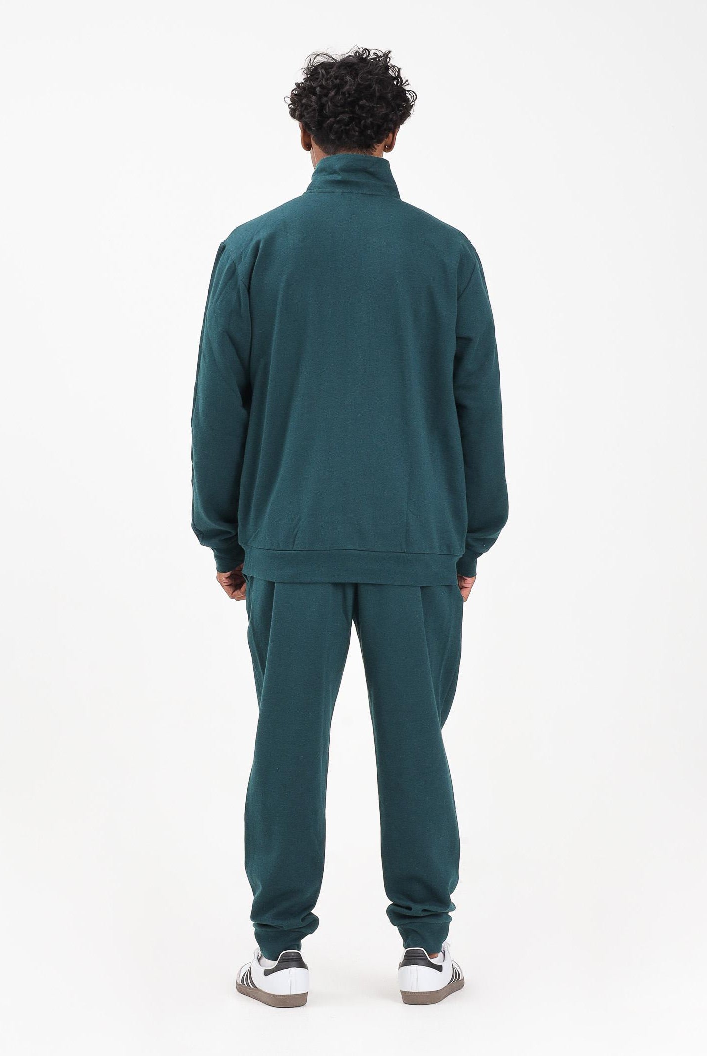 ADIDAS PERFORMANCE Tuta Sportswear Basic 3-Stripes Fleece verde da uomo JX5546  ADIDAS PERFORMANCE