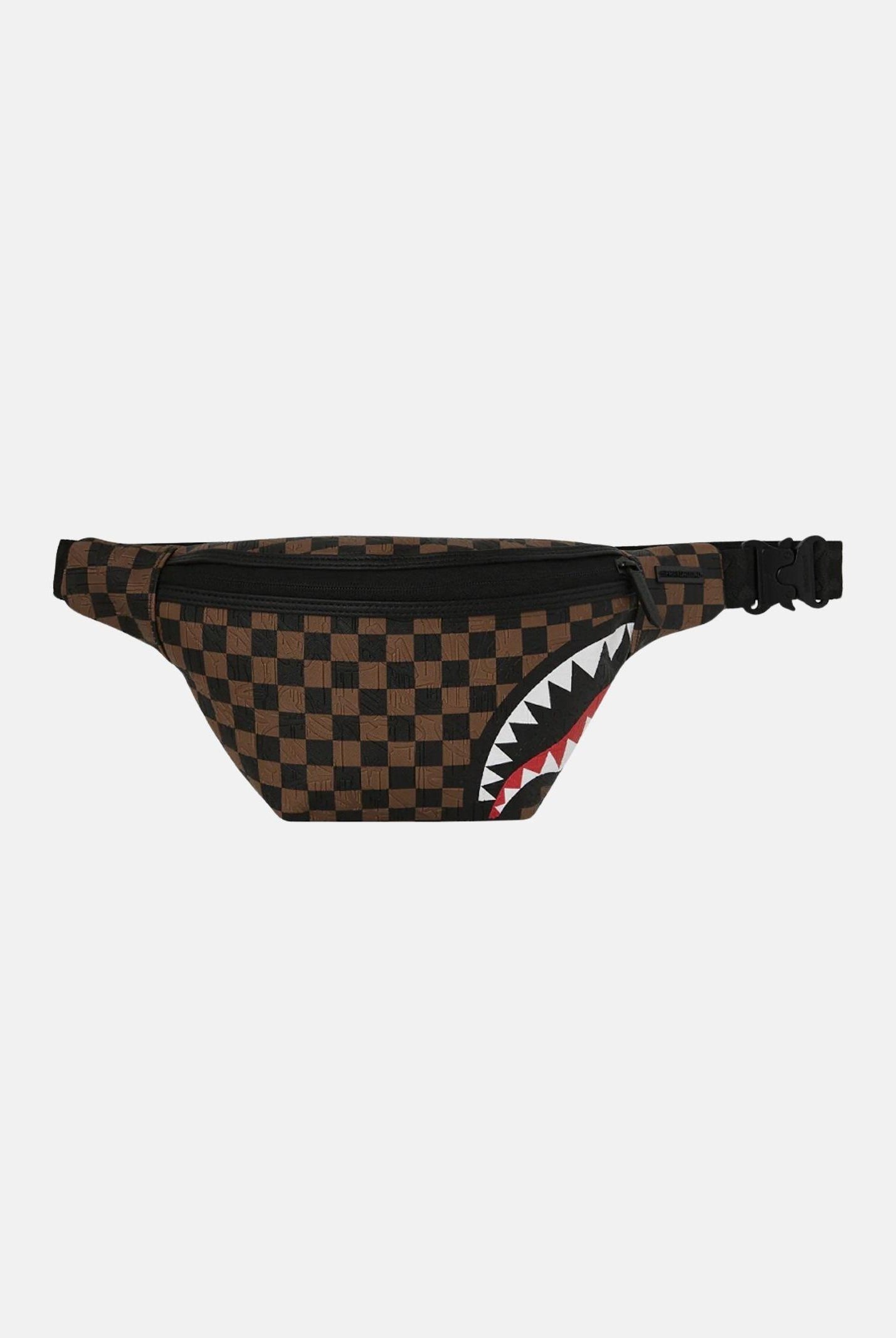 SPRAYGROUND Marsupio CHECK 2 EMBOSS SAVVY CROSSBODY marrone da uomo 910B8240NSZ . SPRAYGROUND
