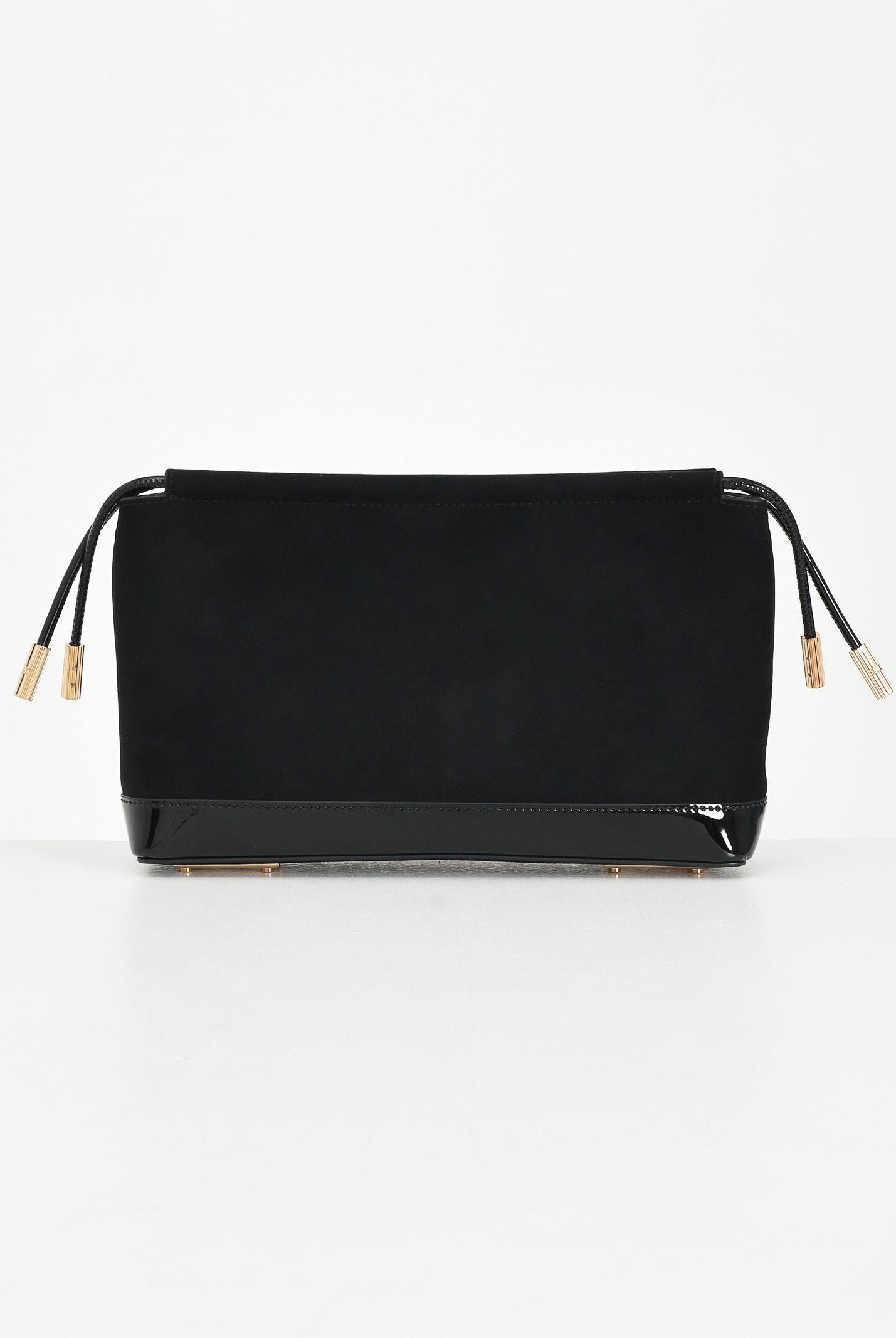 ELISABETTA FRANCHI Pochette nera da donna in morbida pelle scamosciata BS60A57E2 110 ELISABETTA FRANCHI