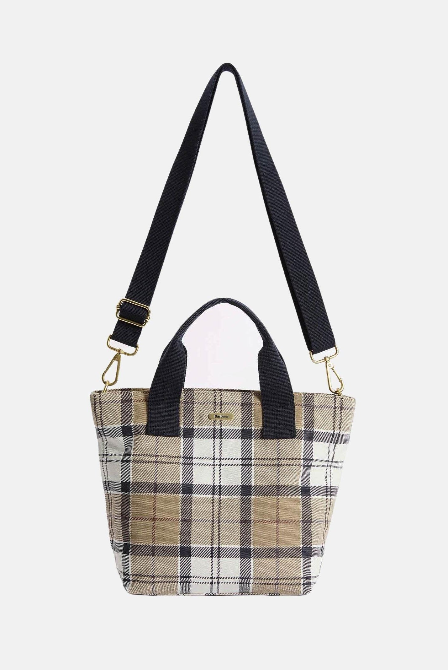 BARBOUR Borsa a mano Maisy in tartan panna e beige da donna 261-LBA0468 BE71 BARBOUR