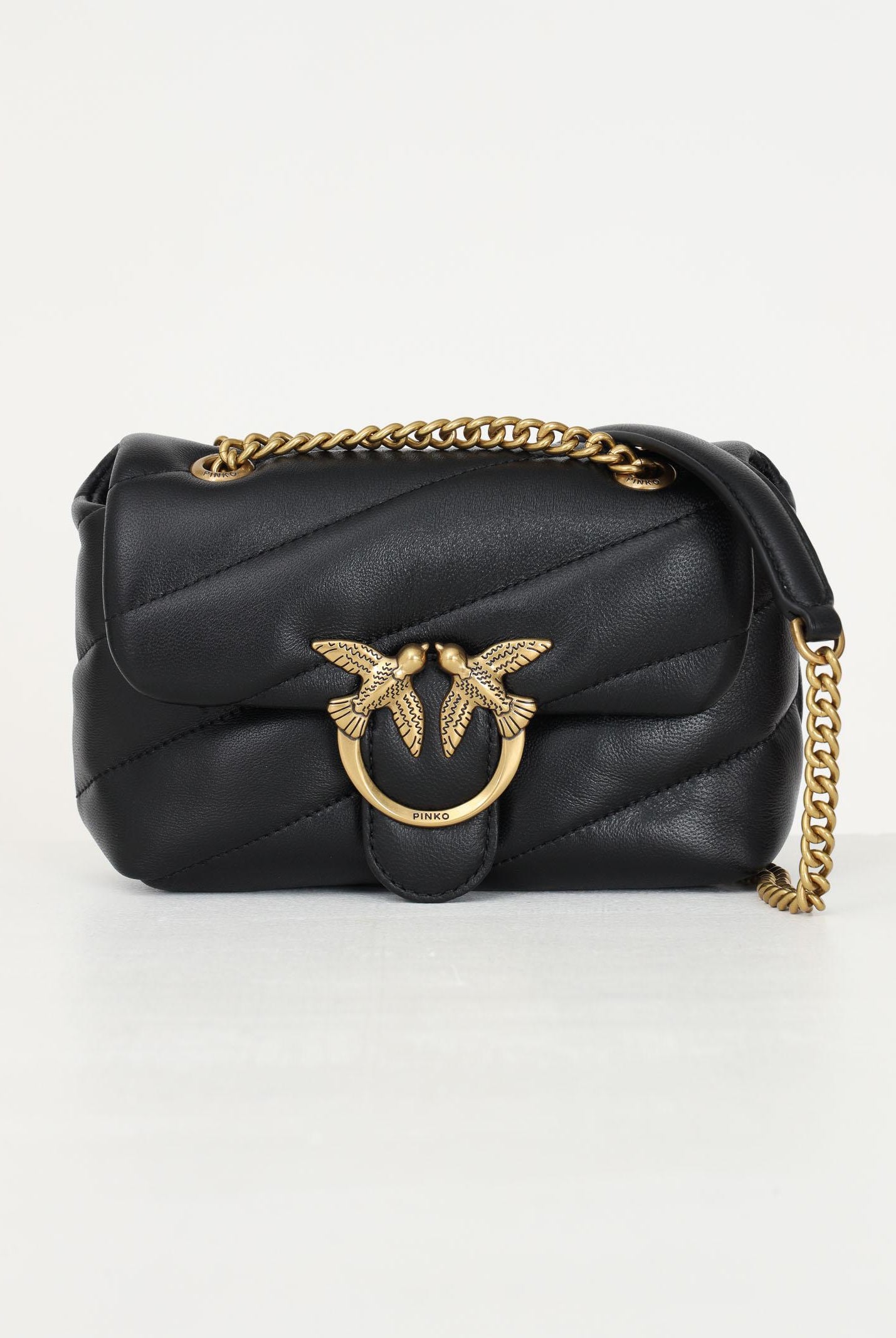 PINKO Borsa a tracolla Baby Love Bag Puff da donna in morbida nappa nera 100040A0F2 Z99Q PINKO